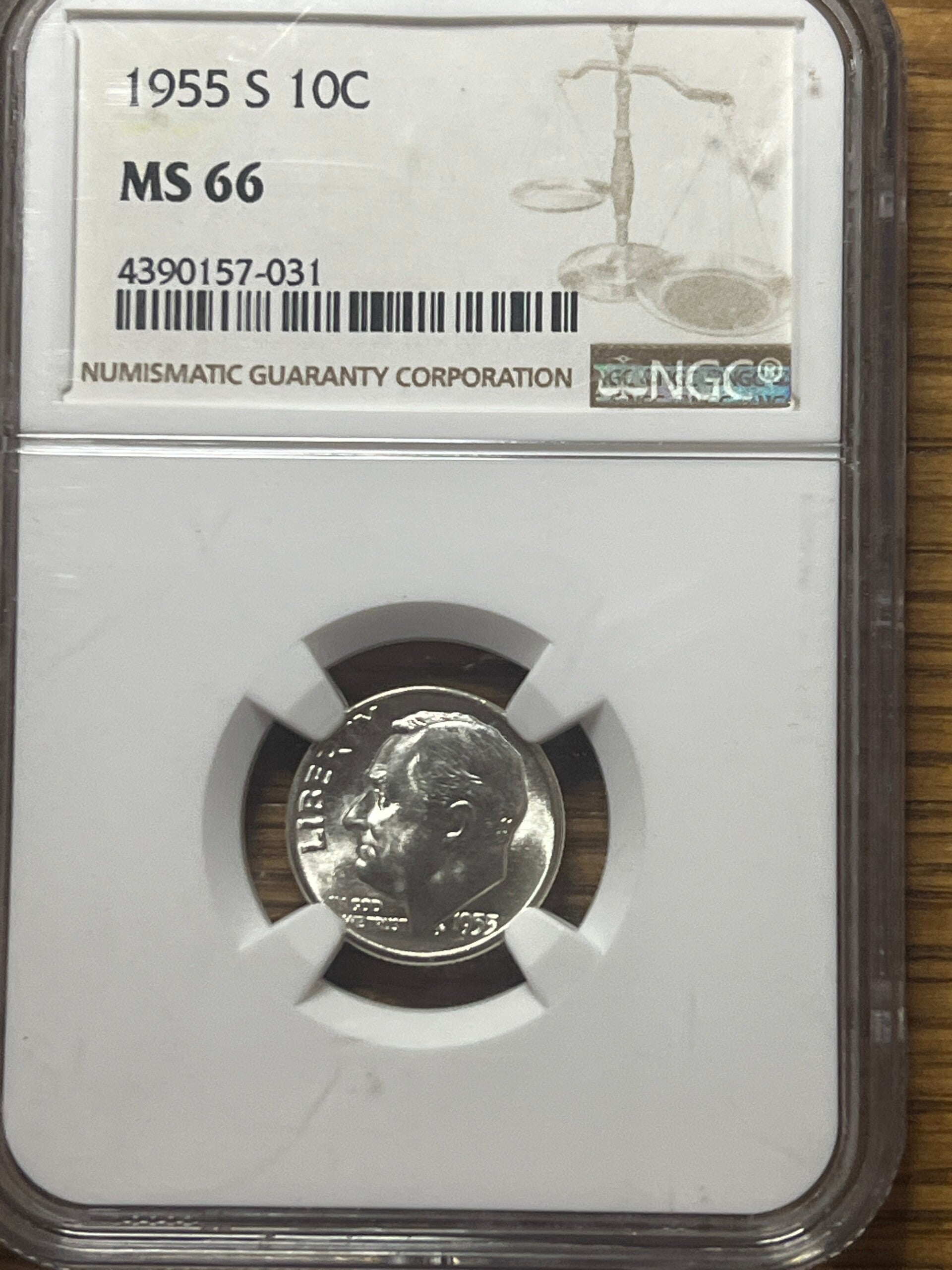 1955-S Roosevelt Dime