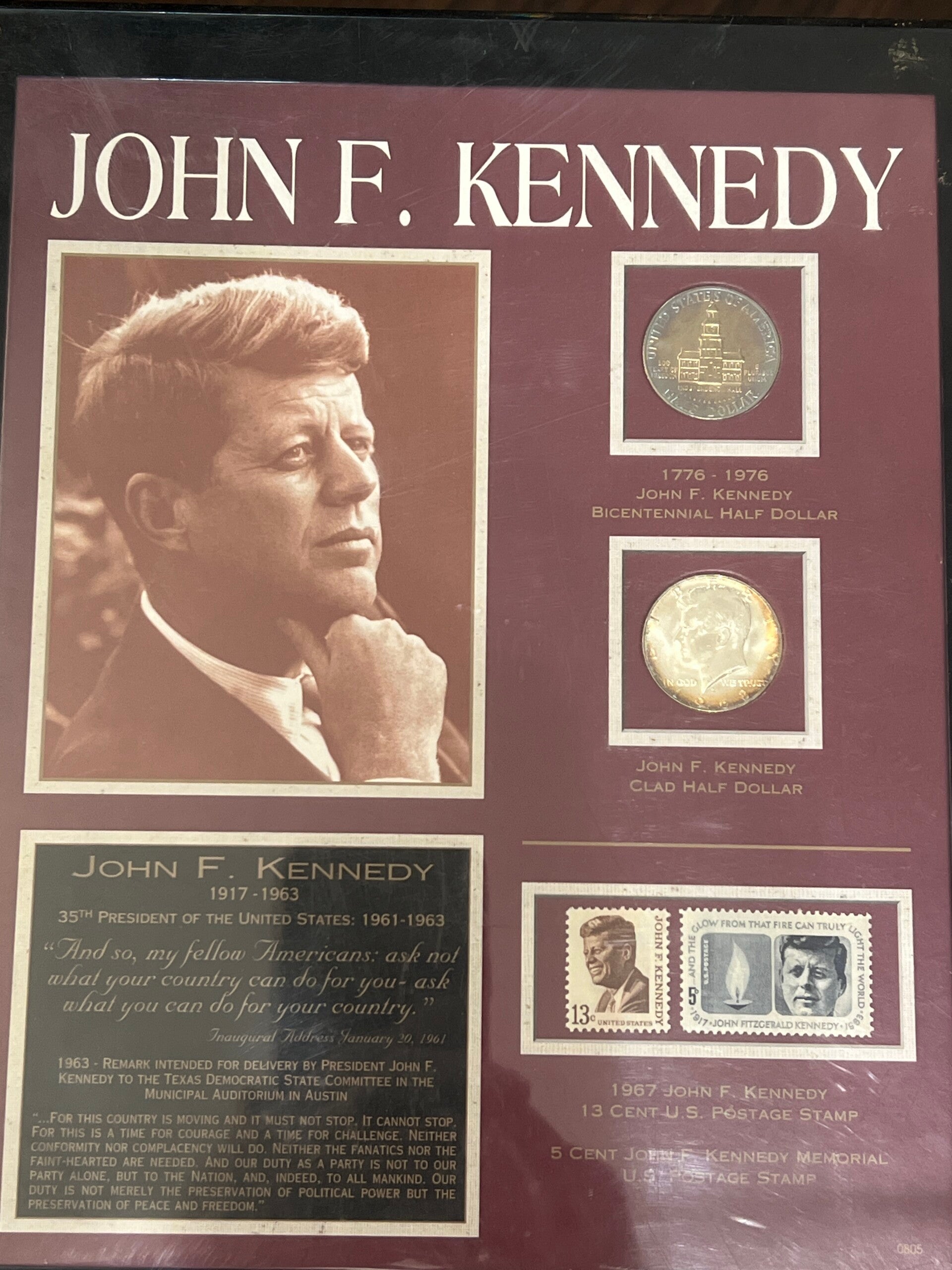 Kennedy half Dollar Display Set