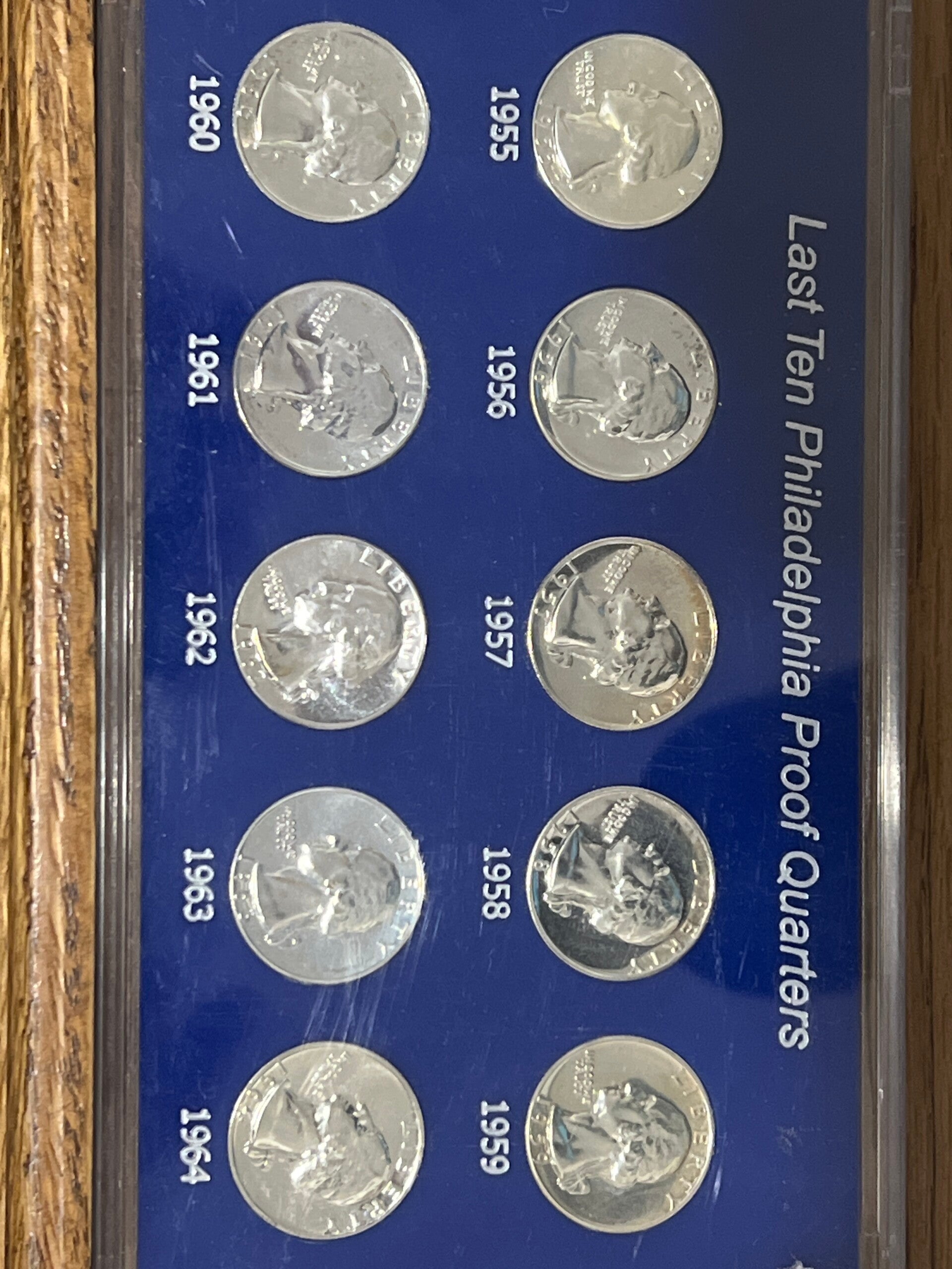 1955-1964 Washington Quarter set Proofs