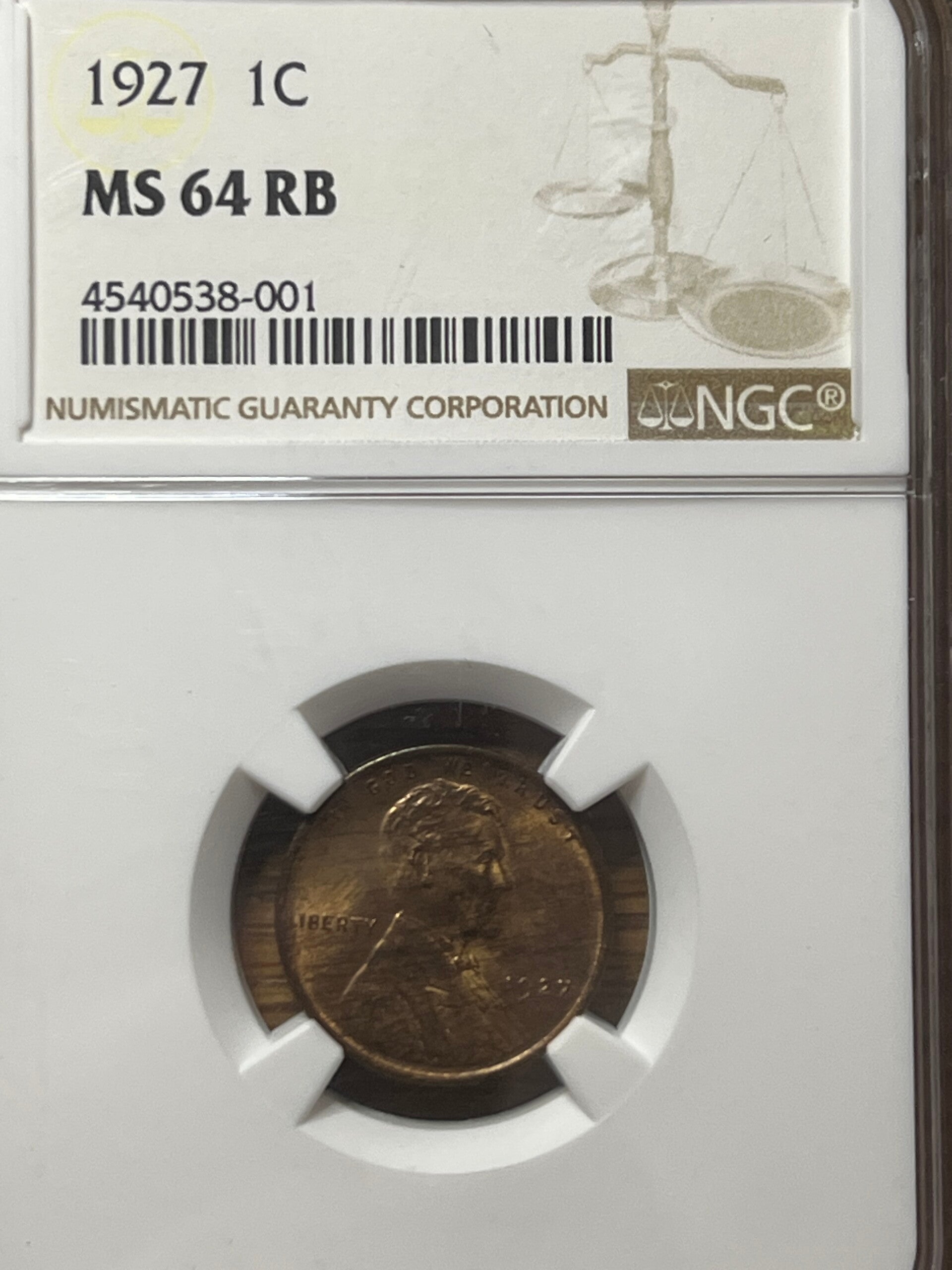 1927 Lincoln Penny