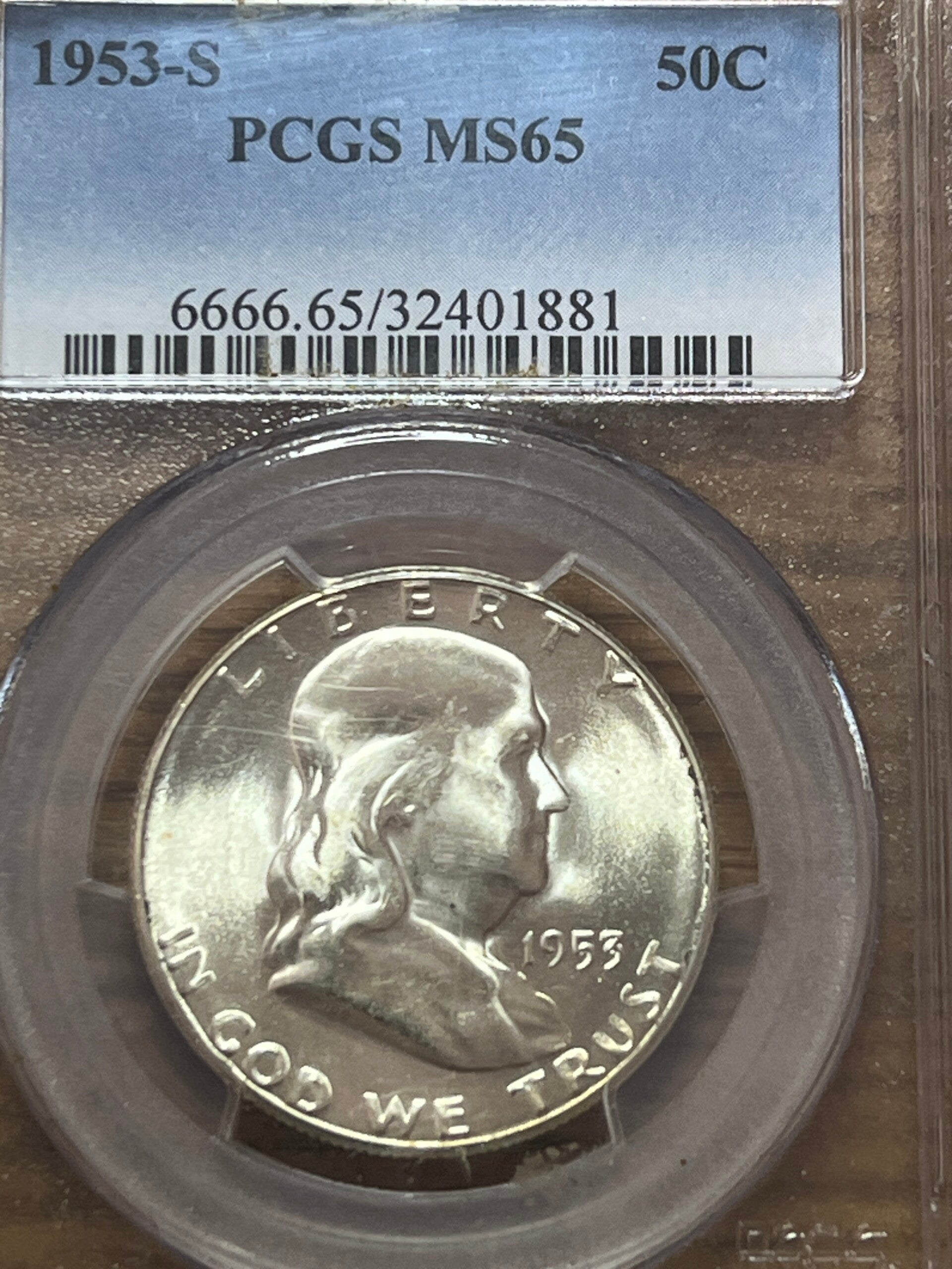 1953-S Franklin Half Dollar