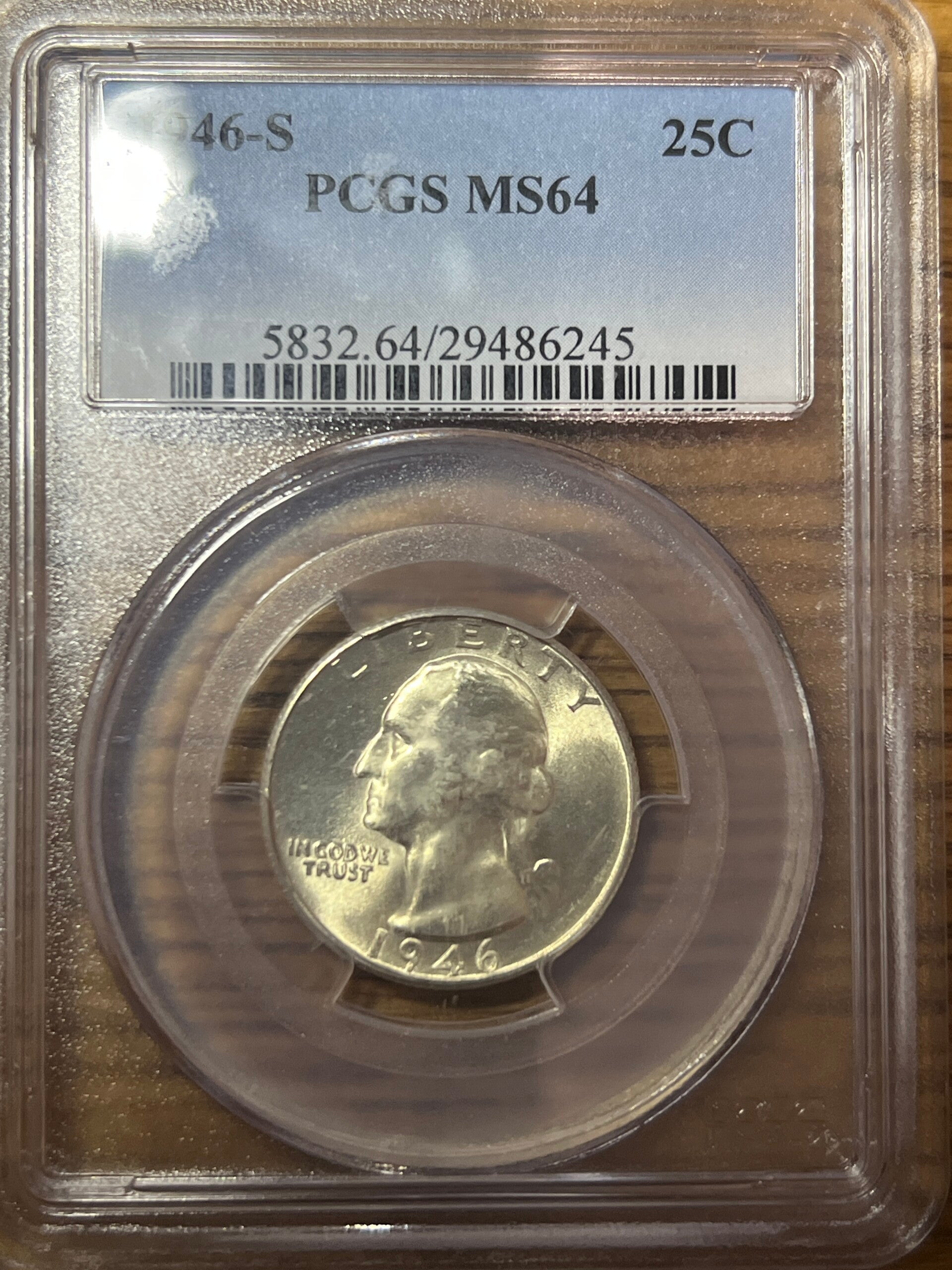 1946-S Washington Quarter