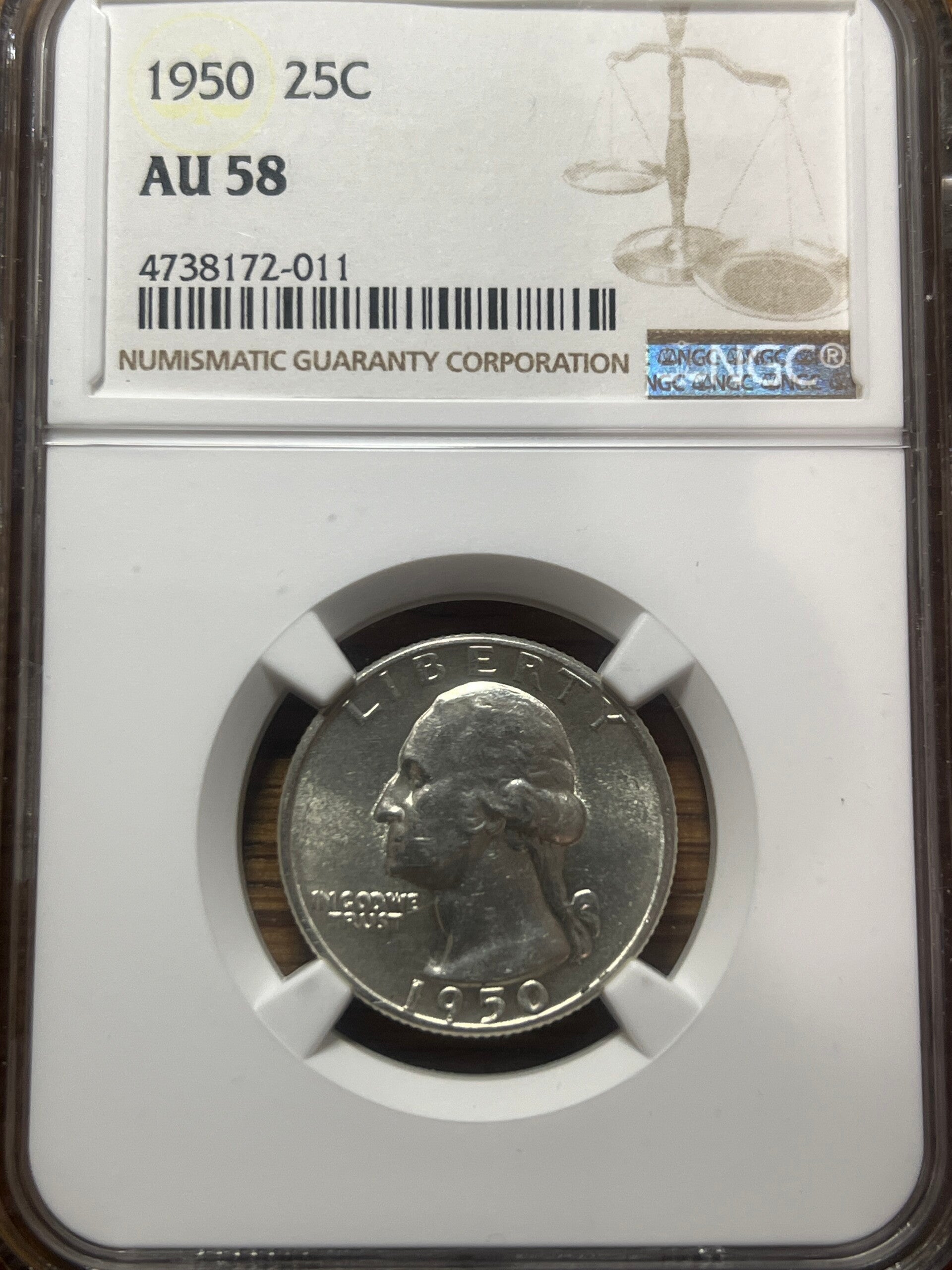 1950 Washington Quarter