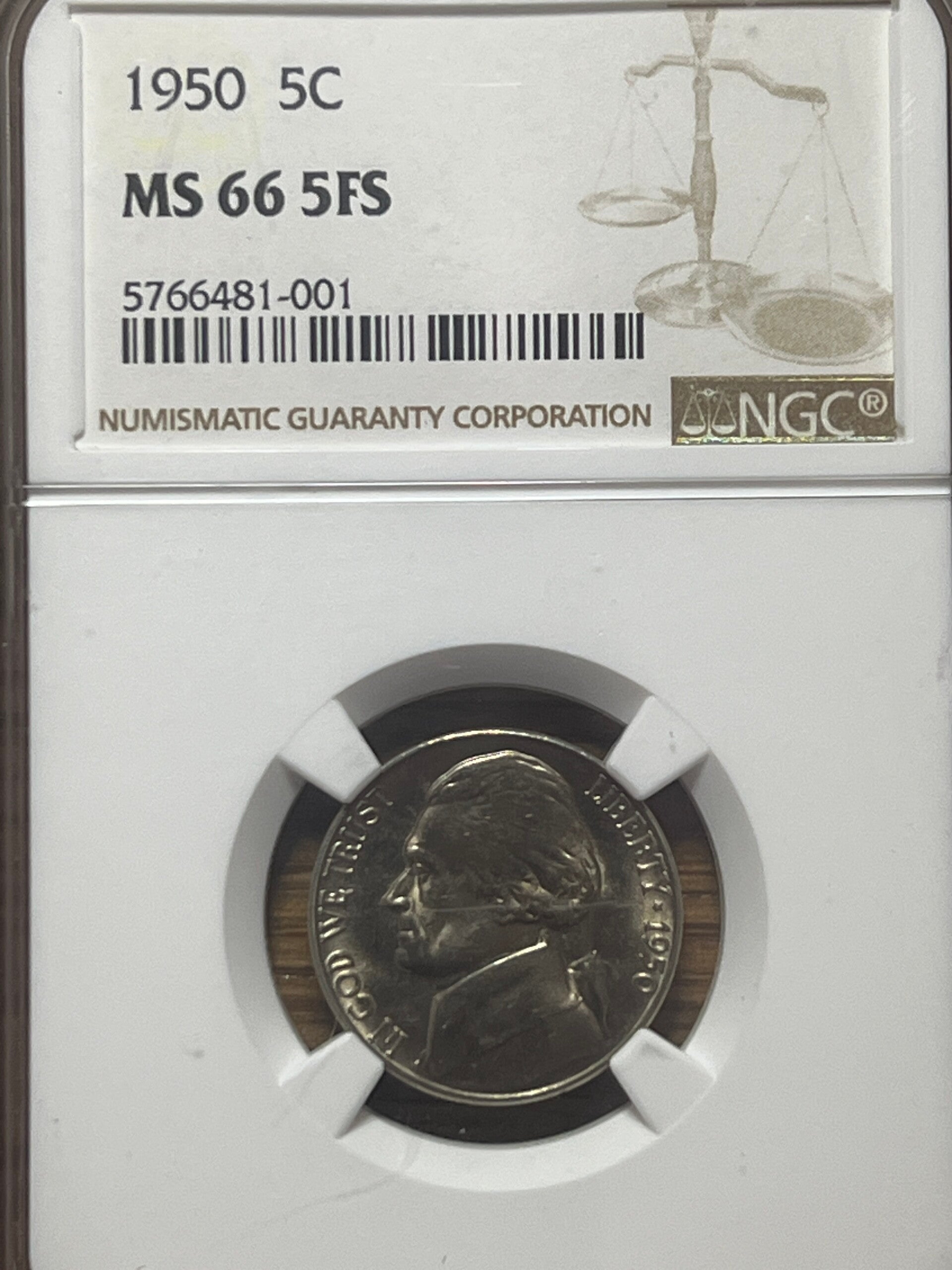 1950 Jefferson Nickel