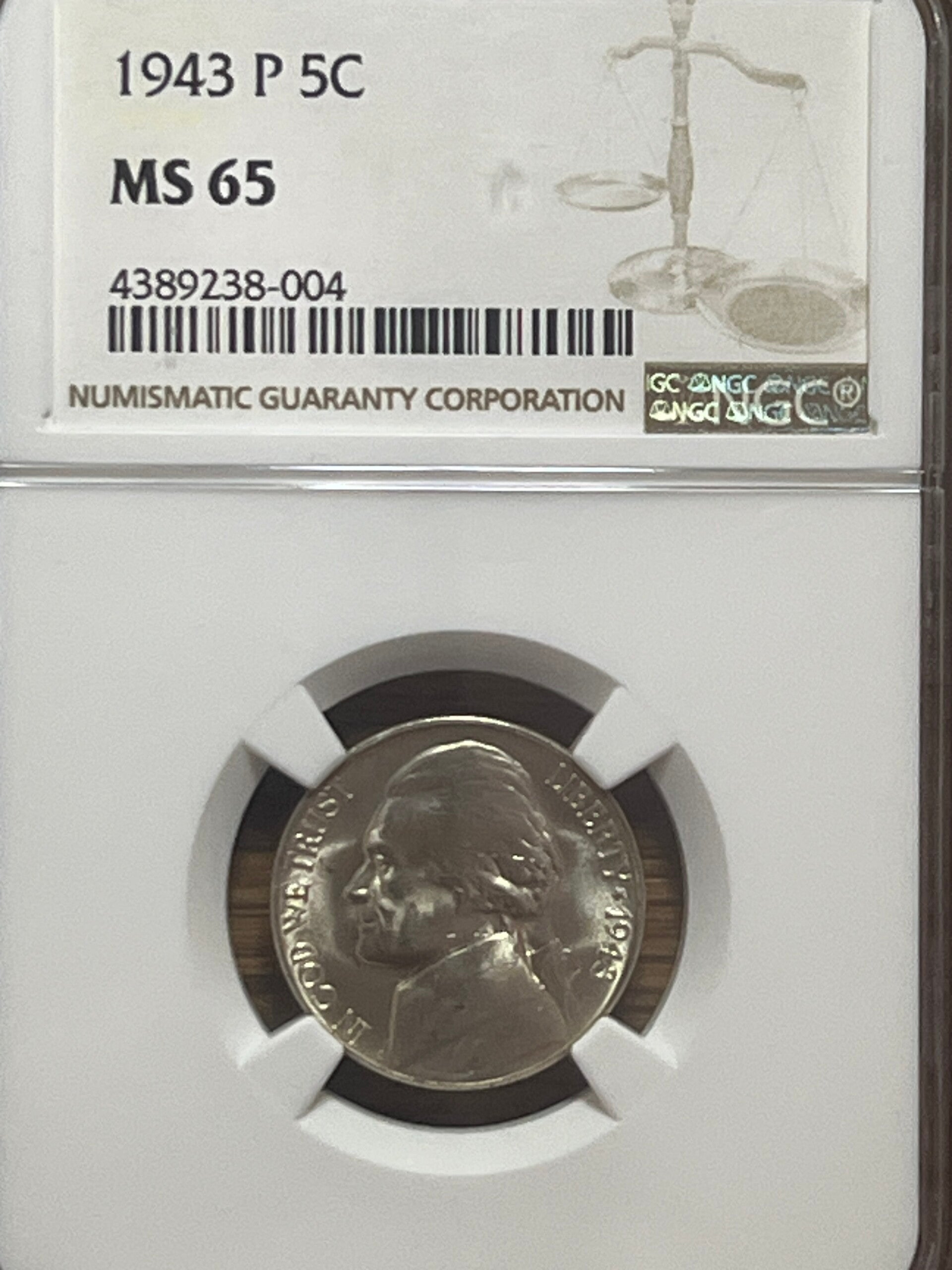 1943 P Jefferson Nickel