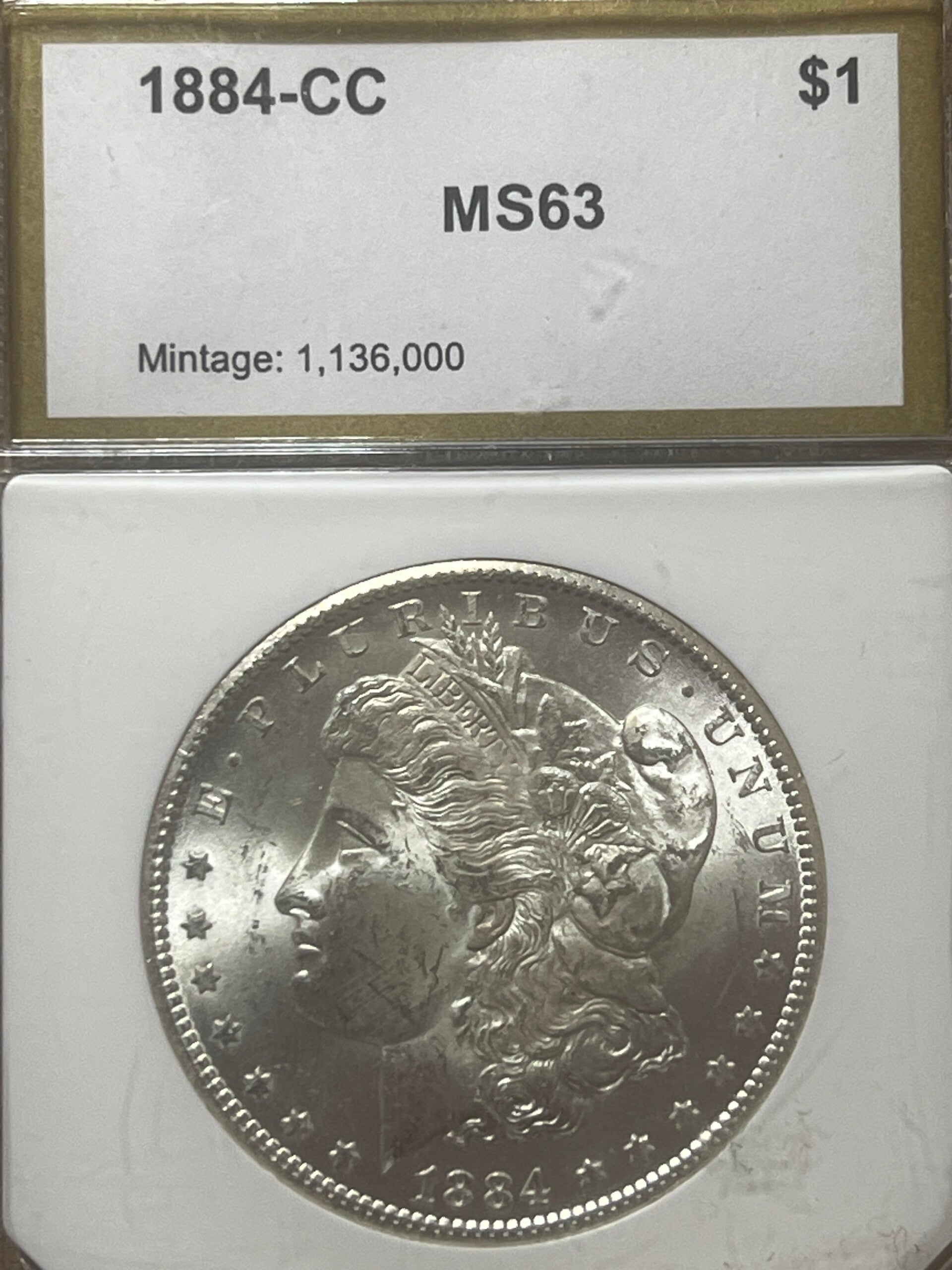 1884-CC Morgan Dollar