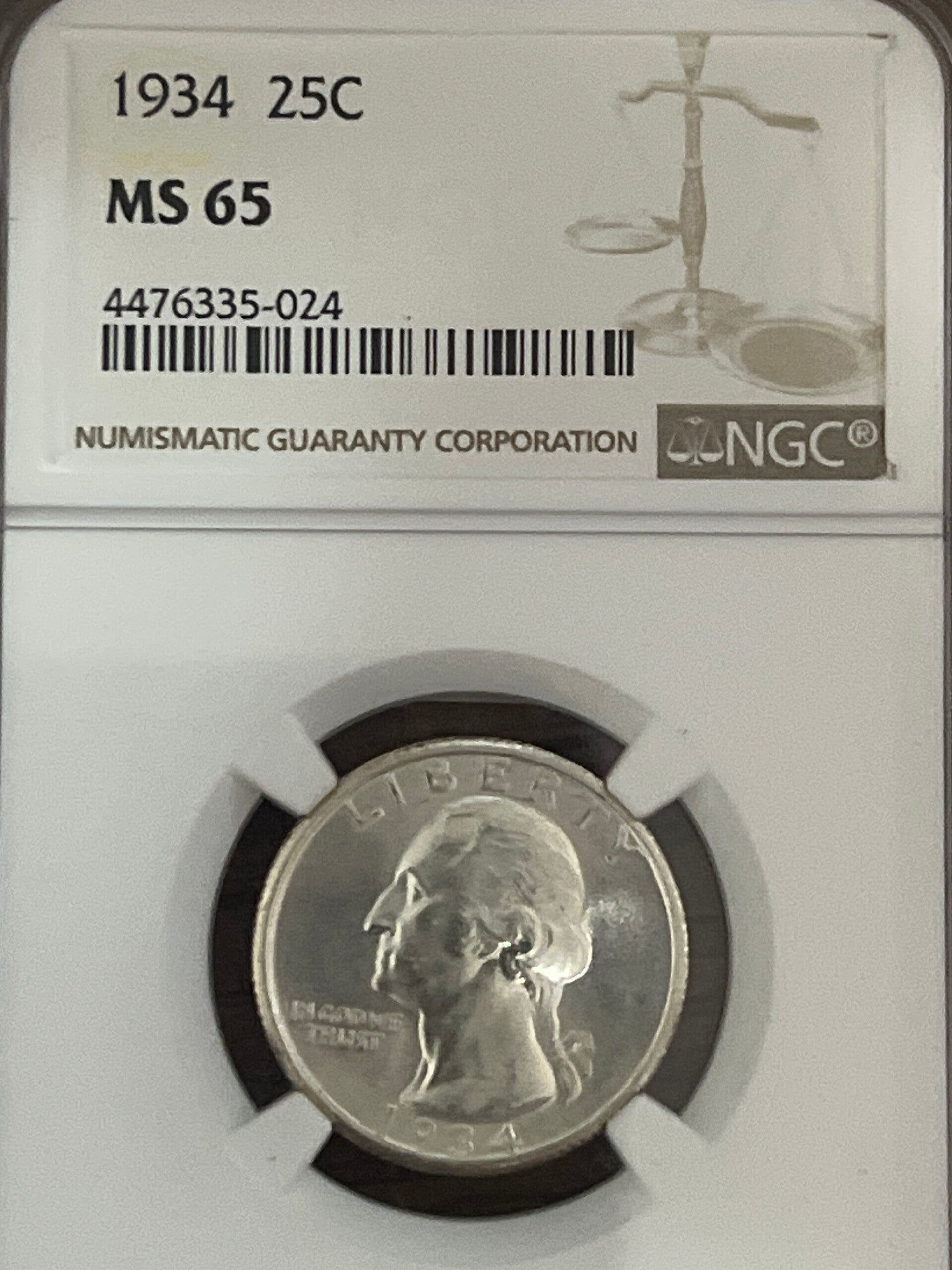 1934 Washington Quarter