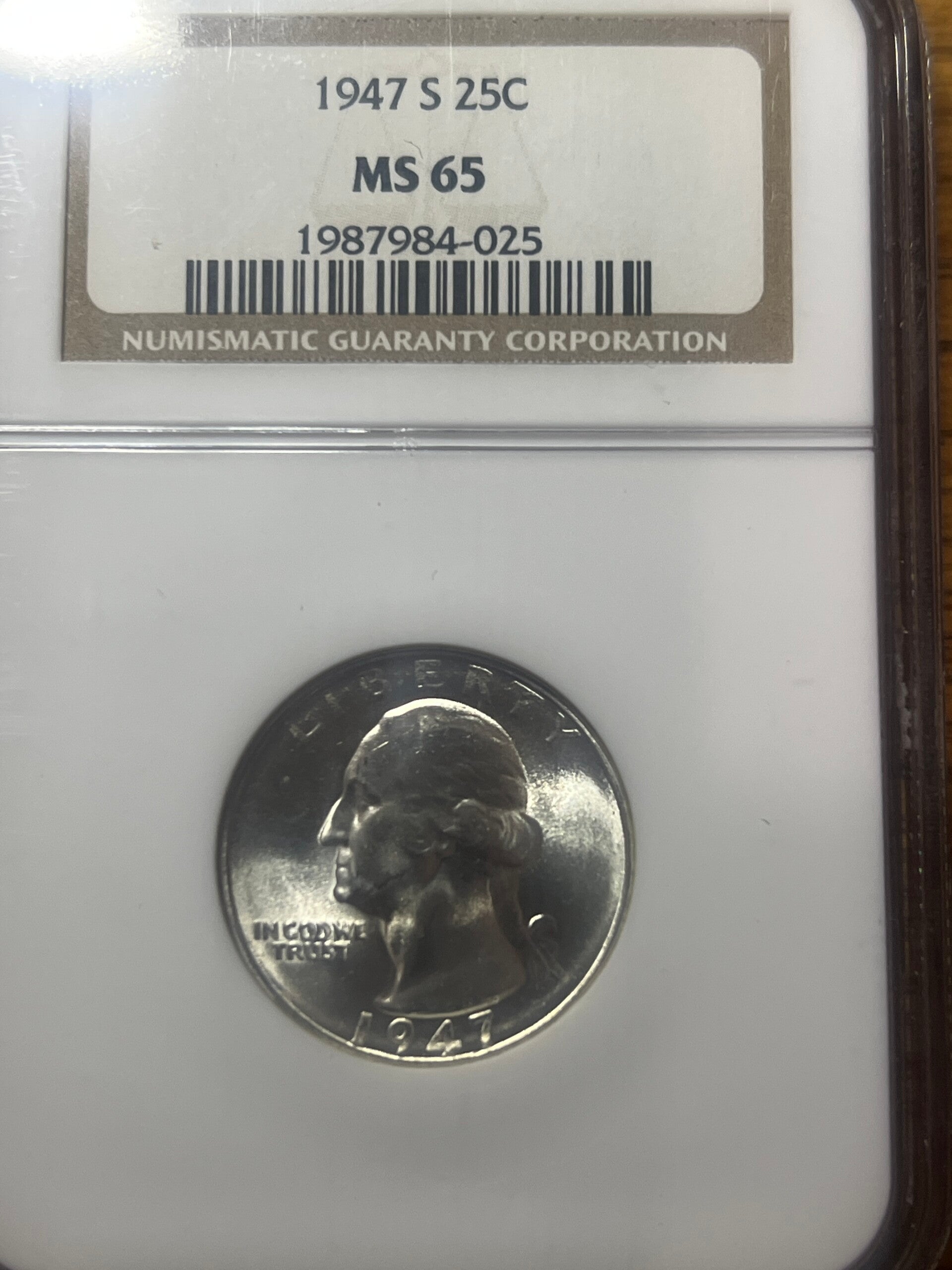 1947-S Washington Quarter