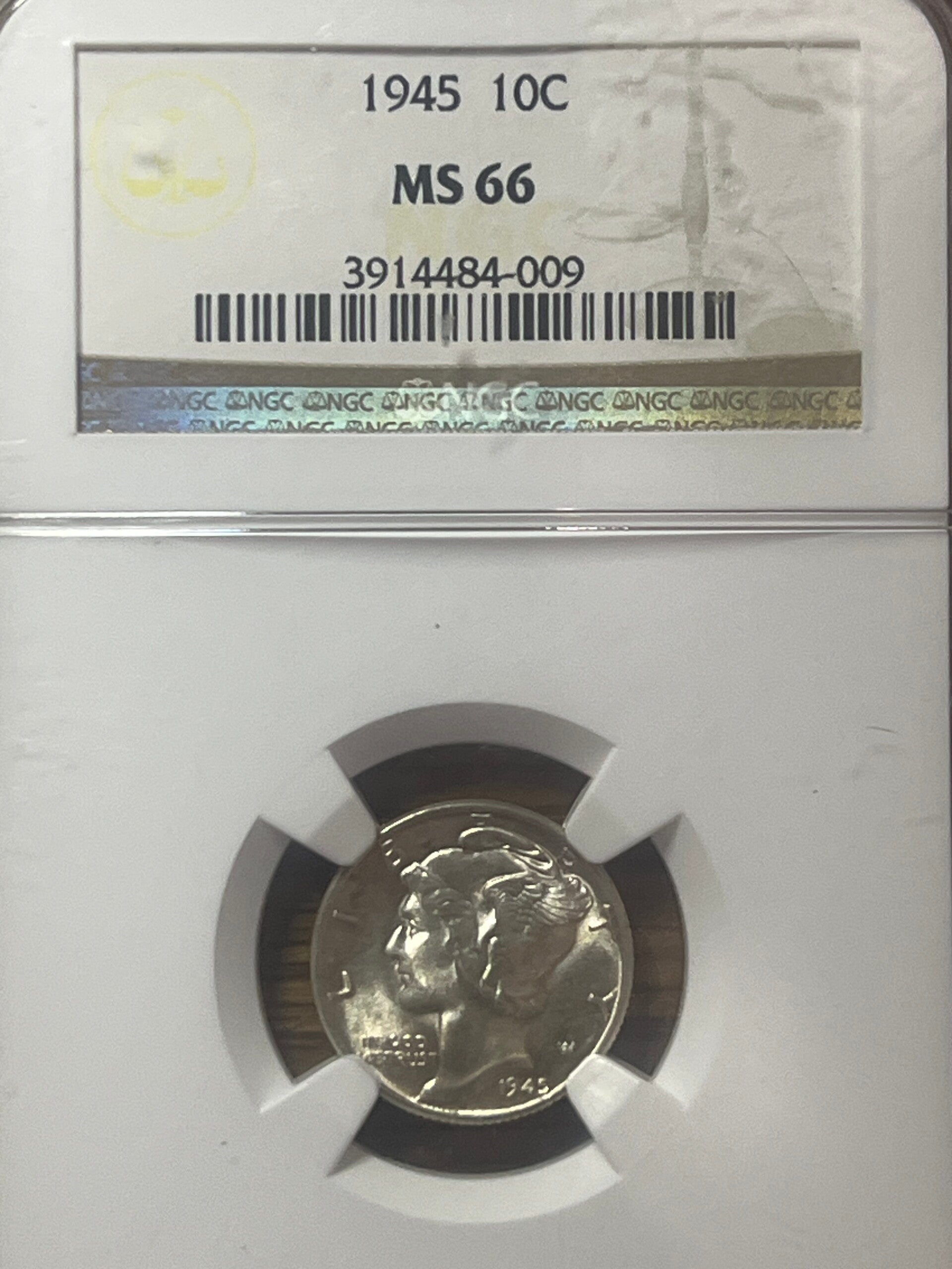 1945 Mercury Dime