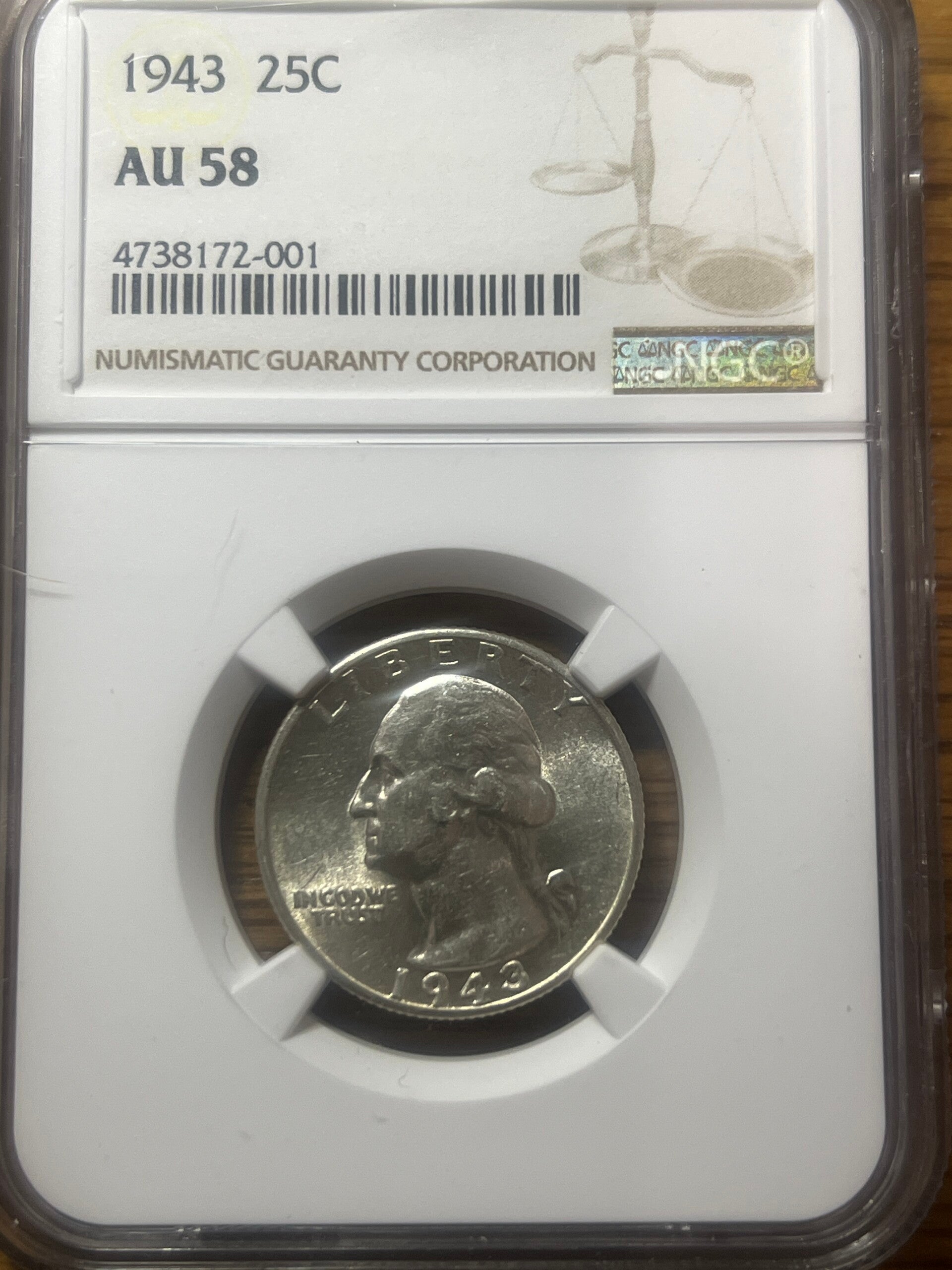 1943 Washington Quarter