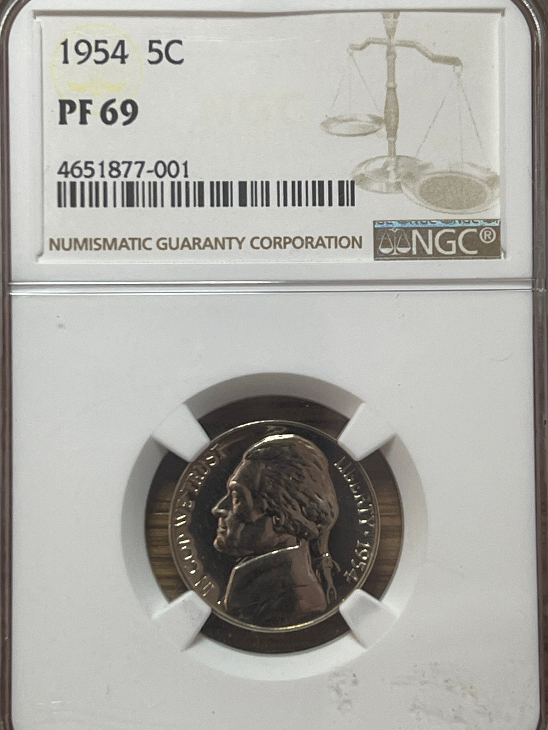 1954 Jefferson Nickel