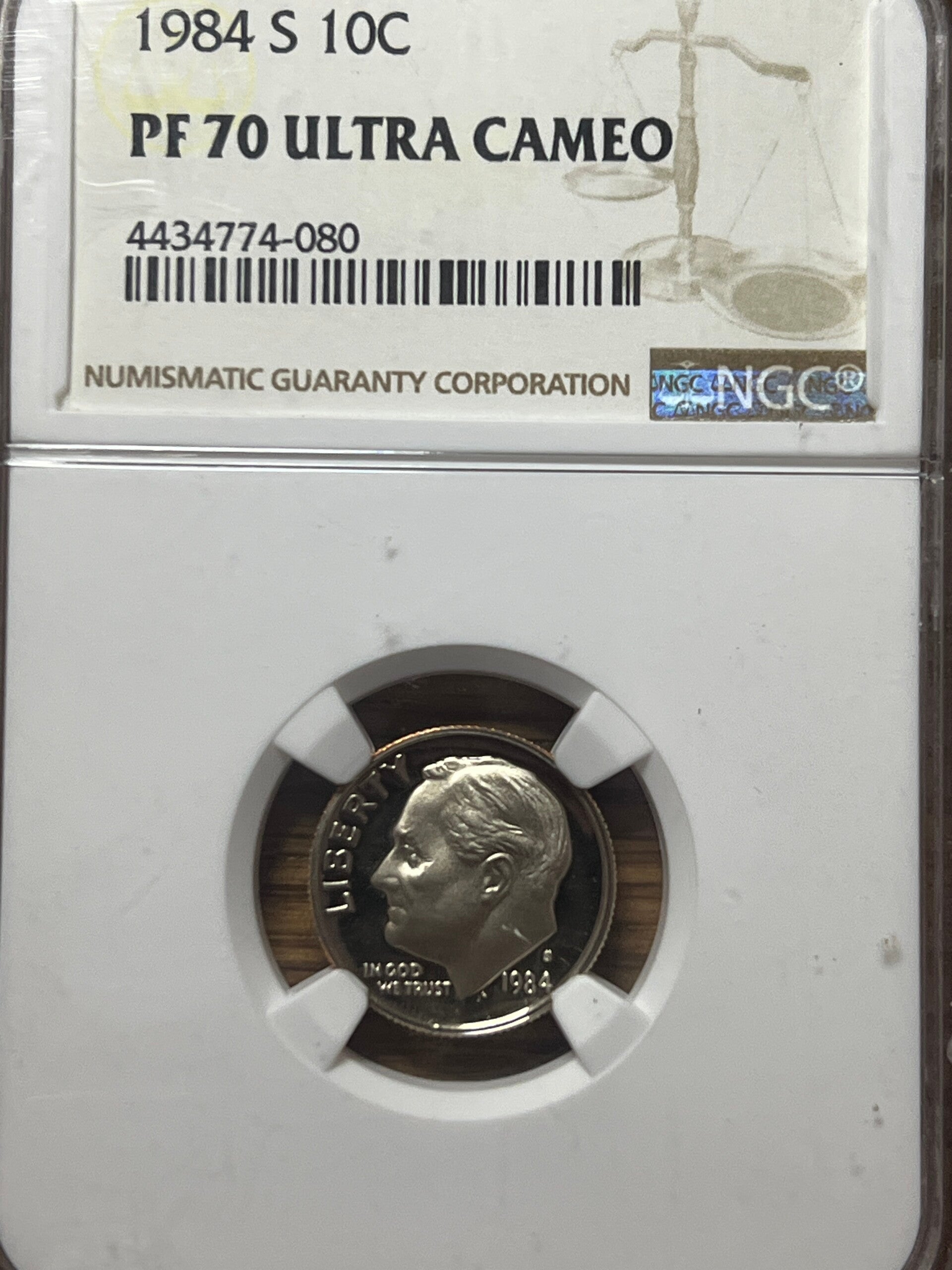 1984-S Roosevelt Dime