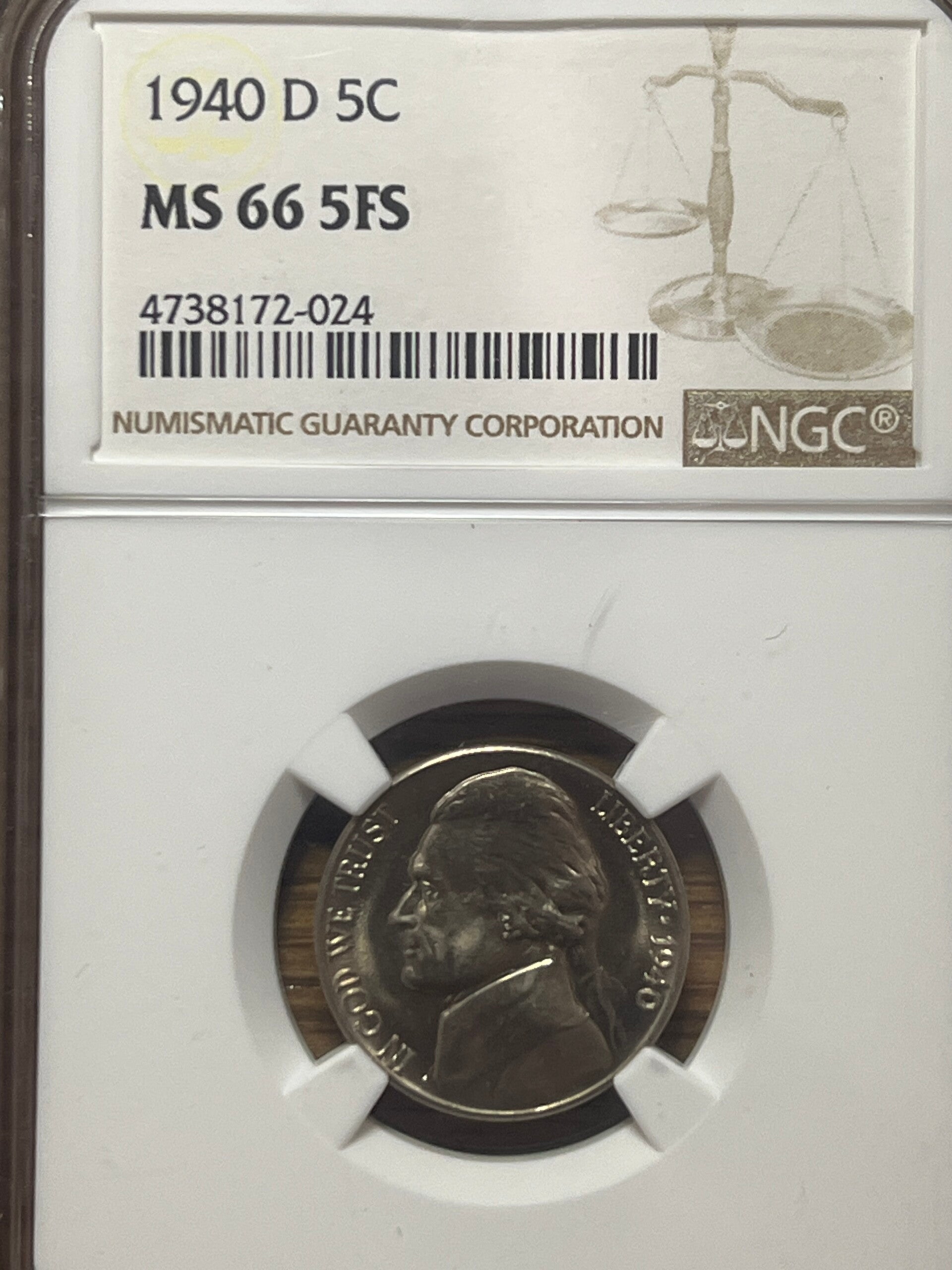 1940-D Jefferson Nickel