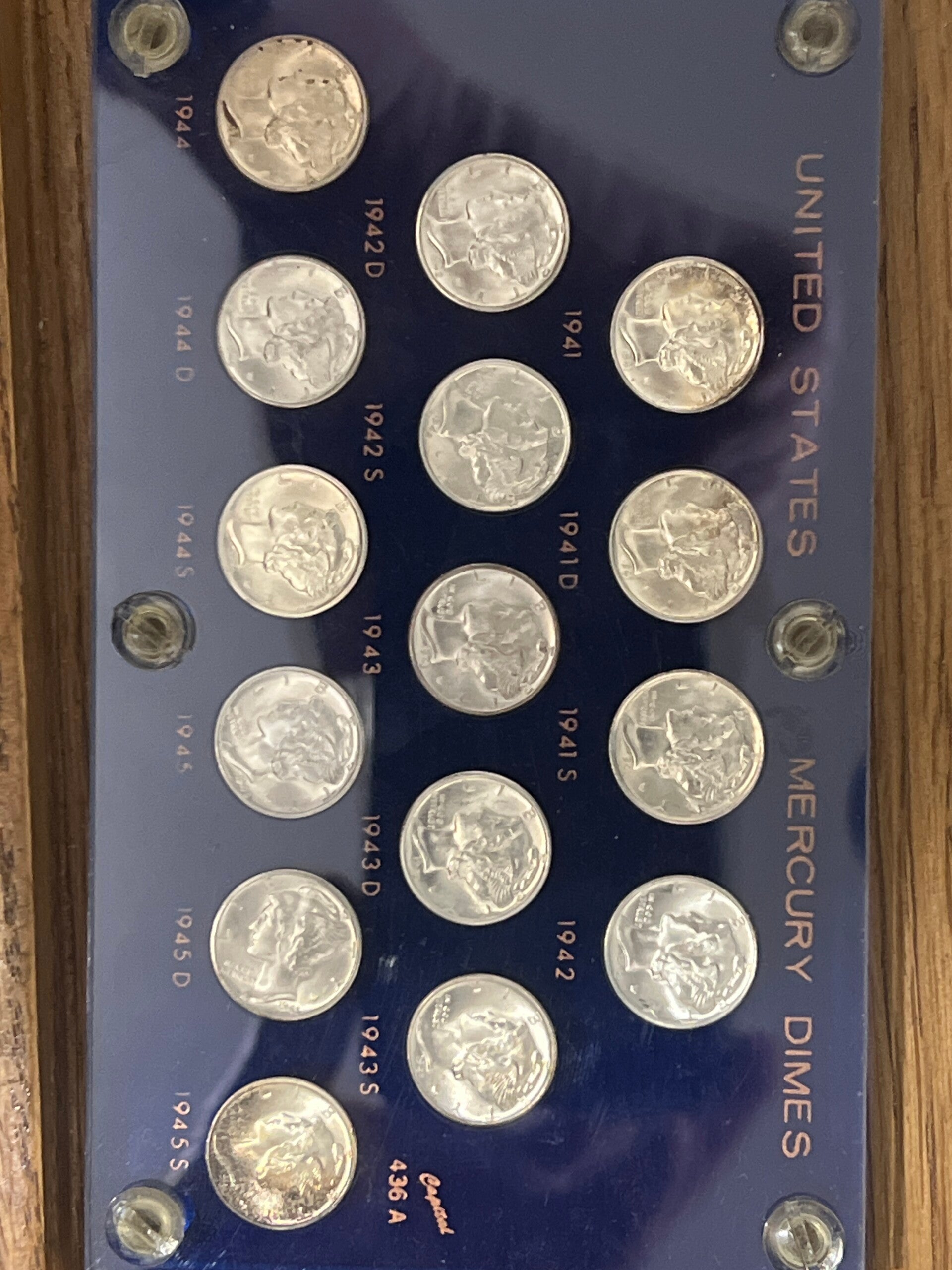 1941-1945 Mercury dime short set