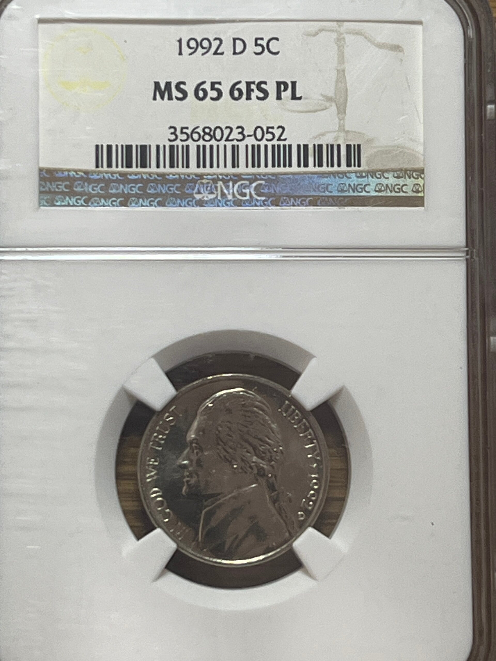 1992-D Jefferson Nickel