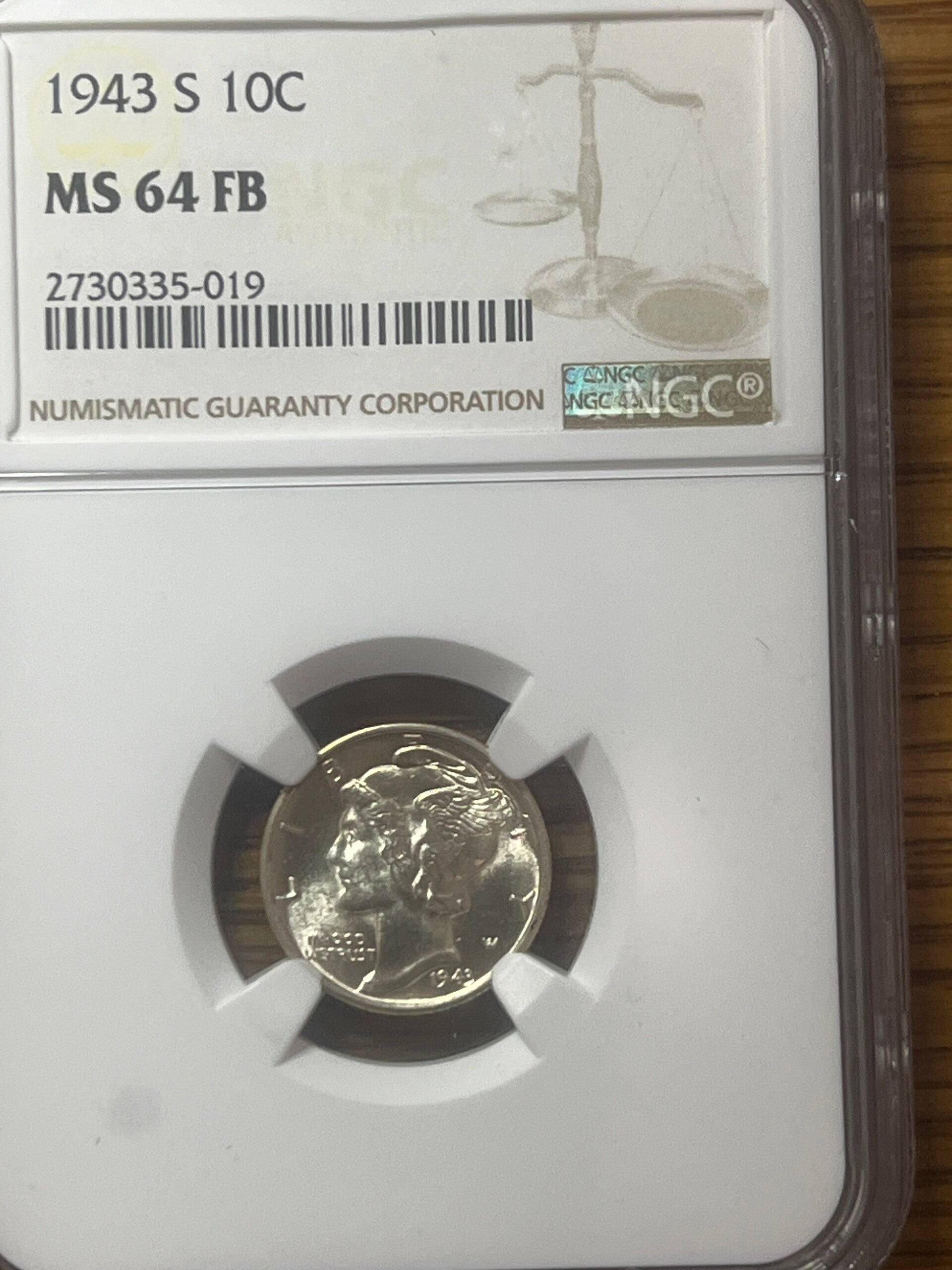 1943-S Mercury Dime