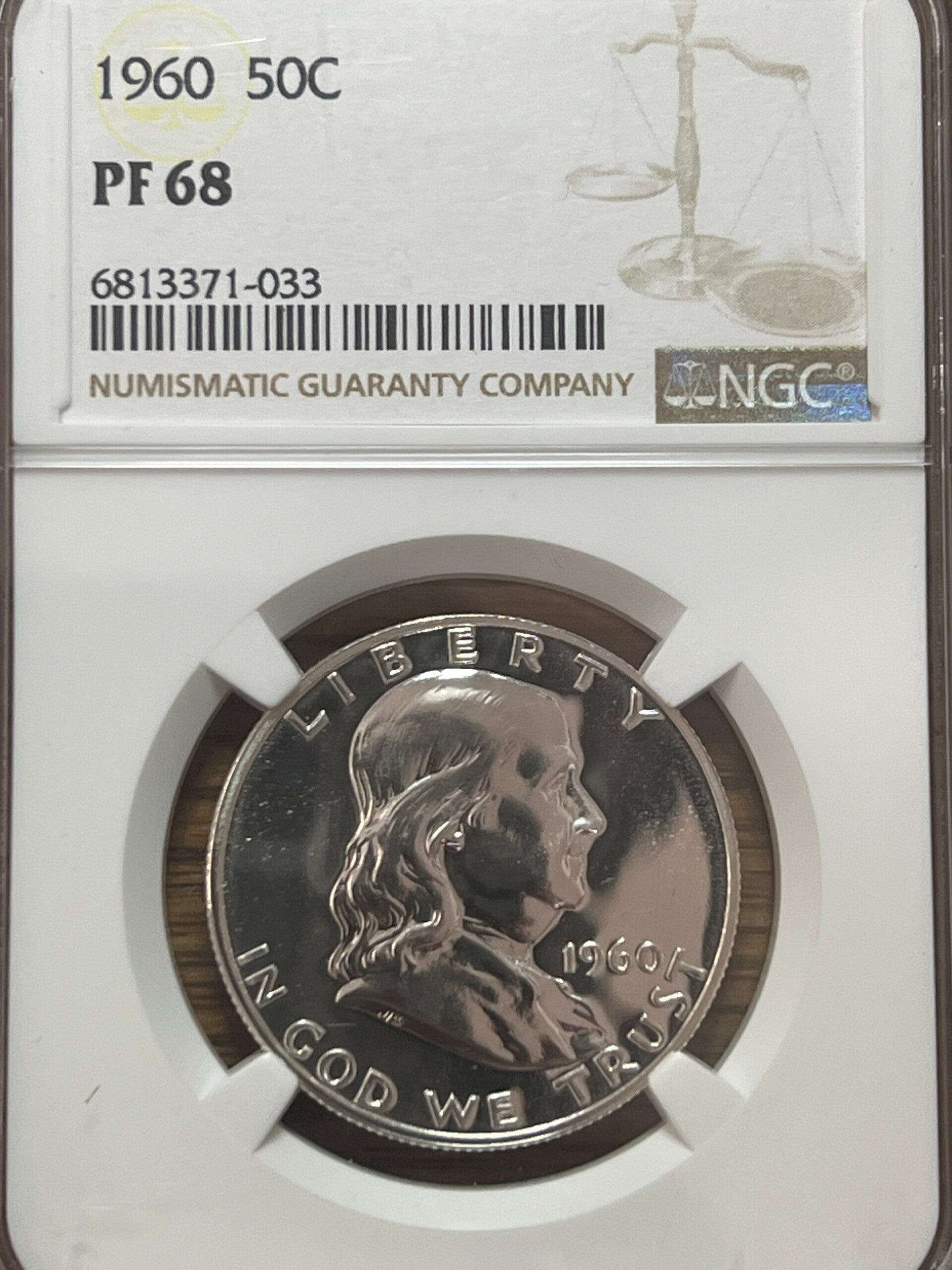 1960 Franklin Half Dollar