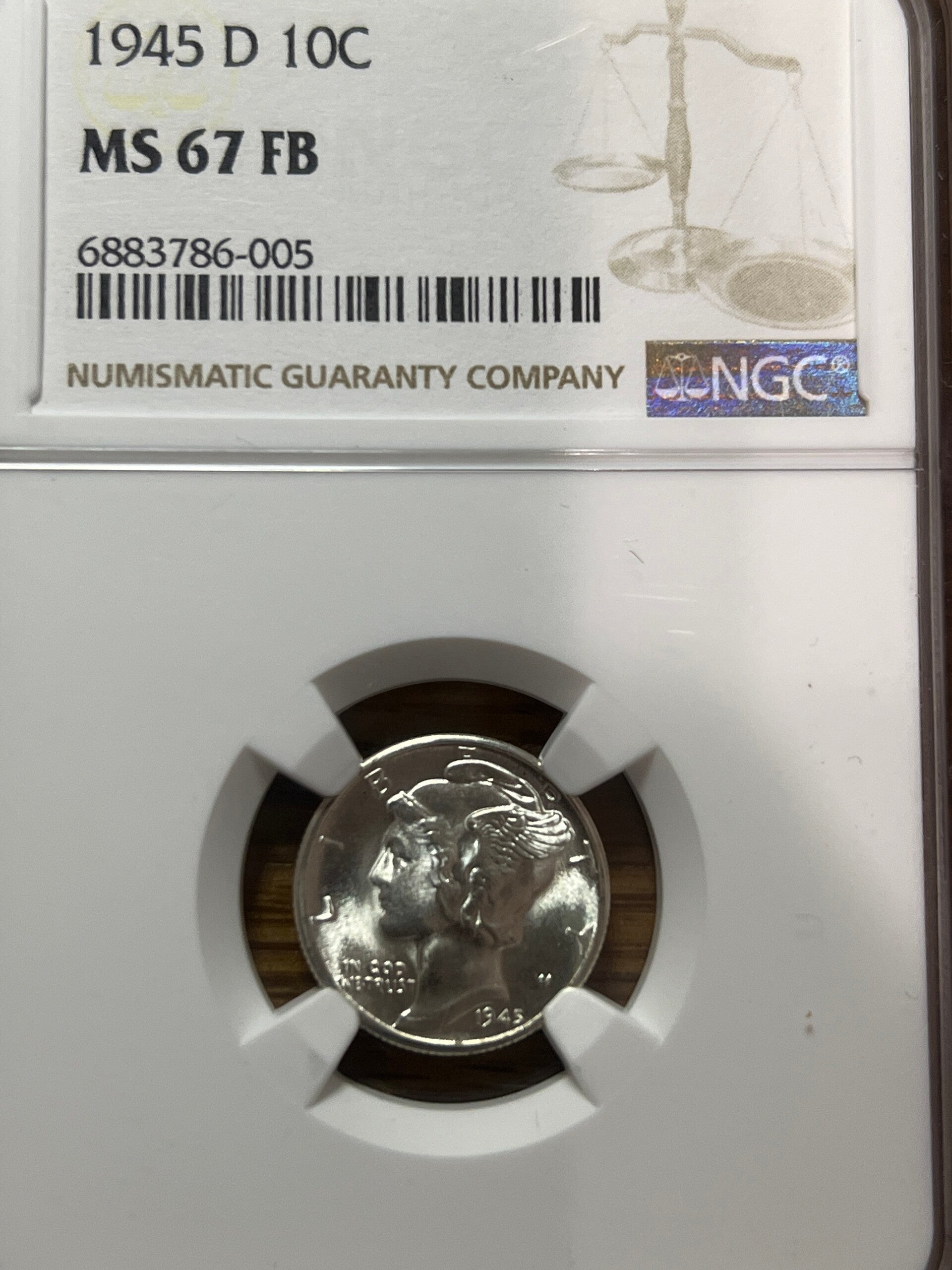 1945-D Mercury Dime