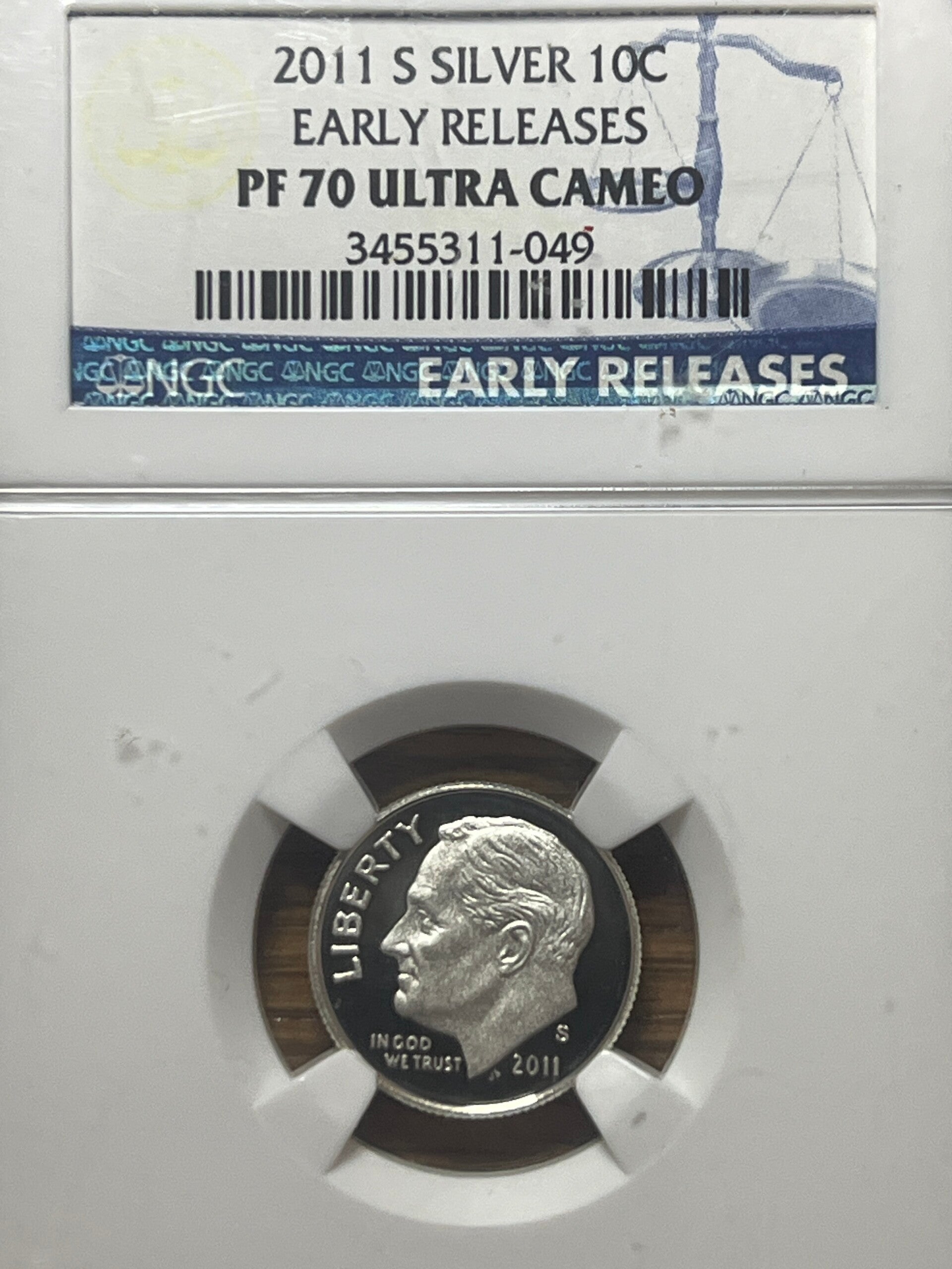 2011-S Roosevelt Dime