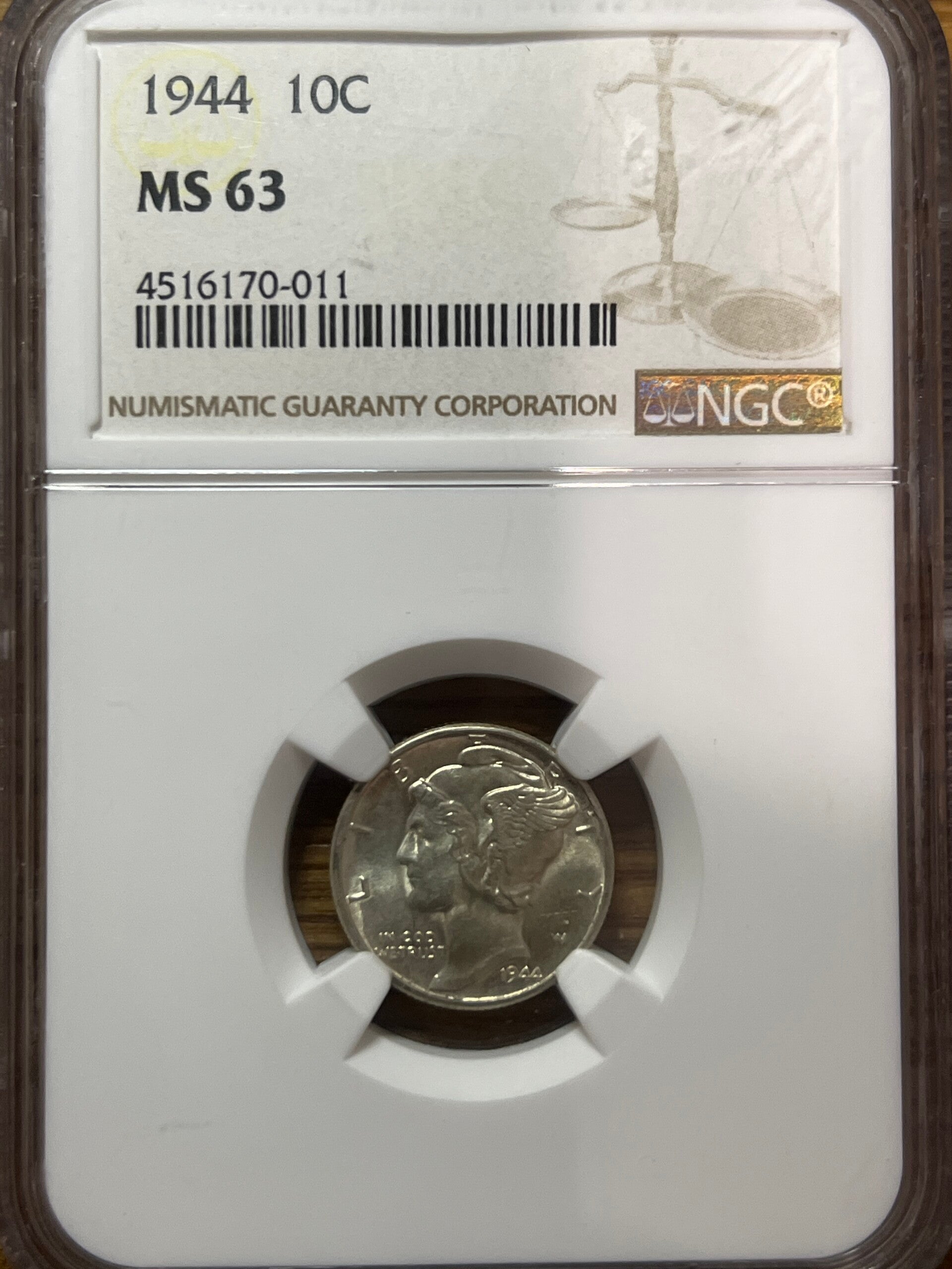 1944 Mercury Dime