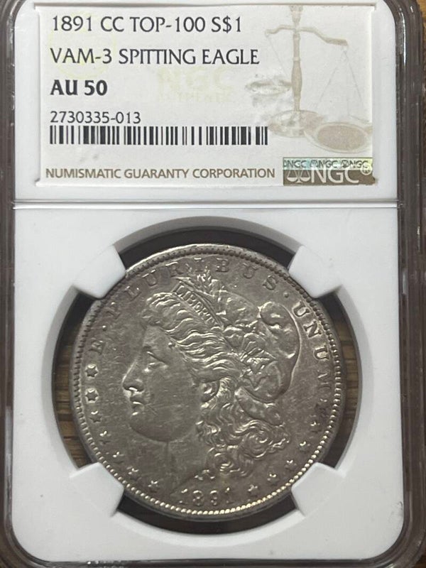 1891-CC Morgan Dollar VAM-3