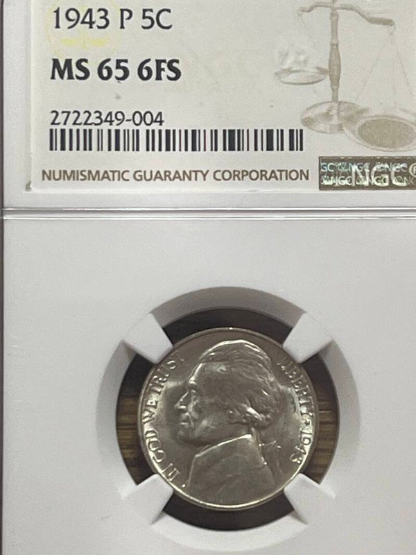 1943-P Jefferson Nickel