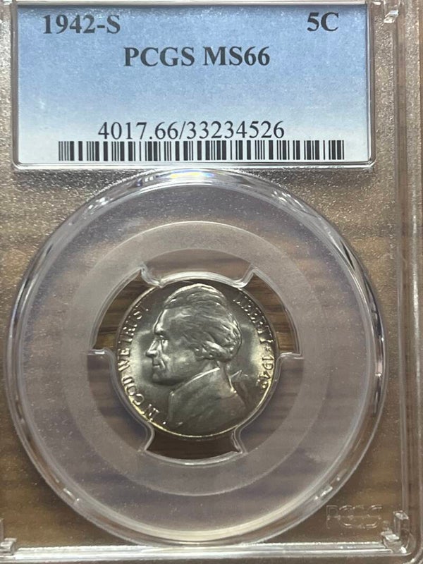 1942-S Jefferson Nickel