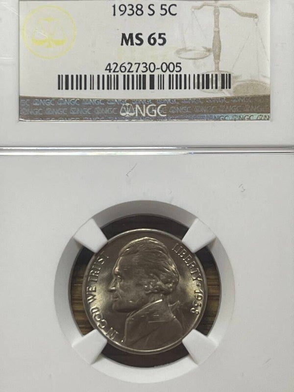 1938-S Jefferson Nickel