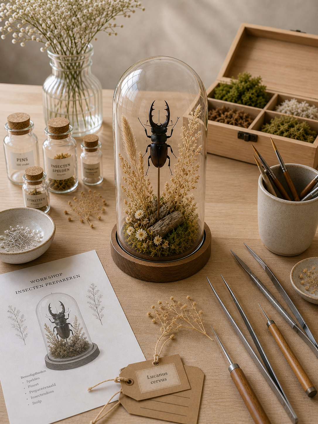 Insectenstolp maken