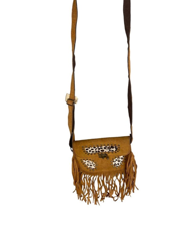 Schoudertas met franjes