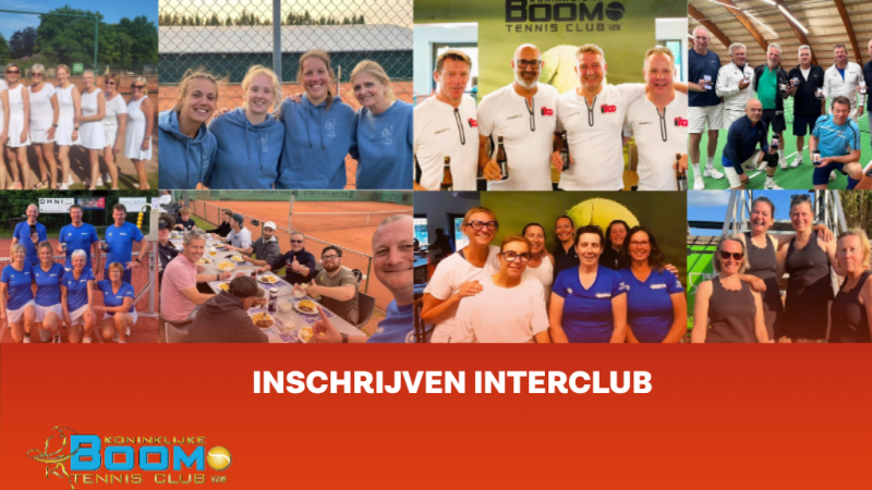INTERCLUB BOOM TENNIS