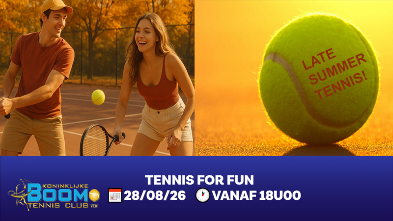 Tennis for Fun is back!