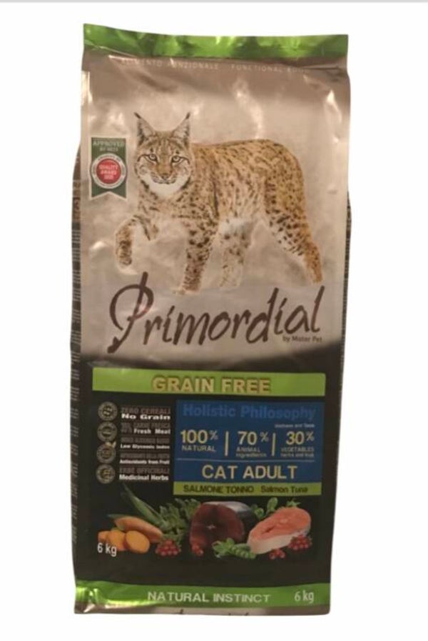 Croquettes PRIMORDIAL Chat Saumon et Thon 6kg