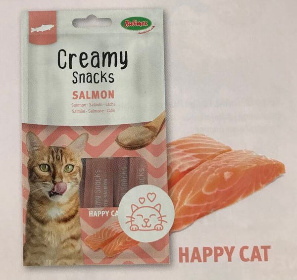 Creamy Snack chat X4 Bubimex Saveur Saumon