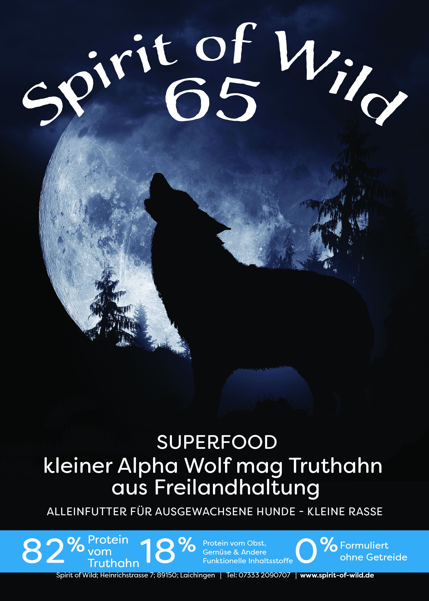 Kleiner Wolf mag Truthahn - SUPERFOOD - 1,5 kg