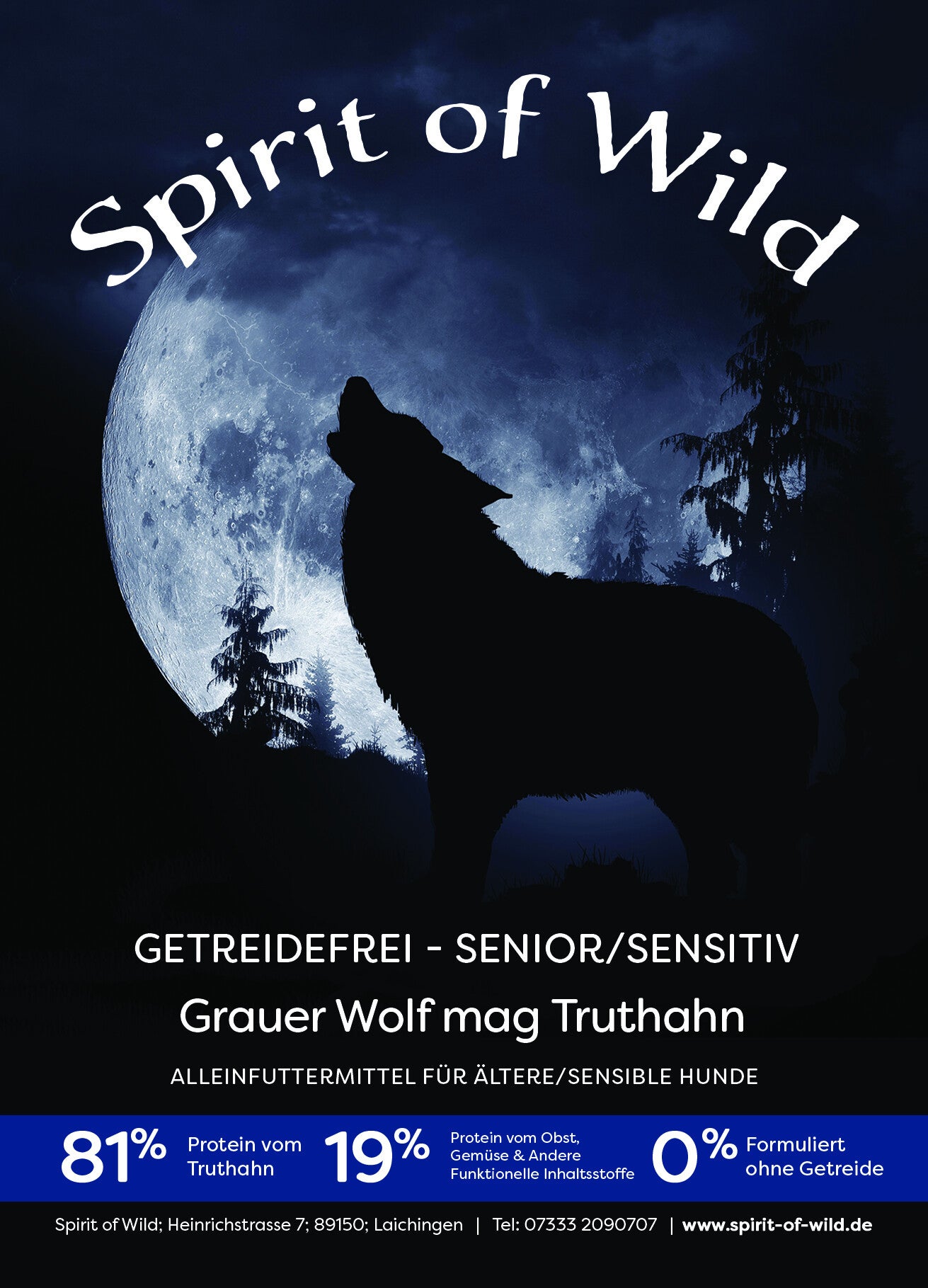 Grauer Wolf mag Truthahn - 1,5 kg