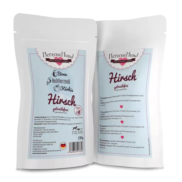 Hirsch mit Kürbis - getreidefrei 130g