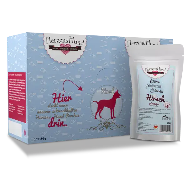 Hirsch mit Kürbis - getreidefrei 130g x 15
