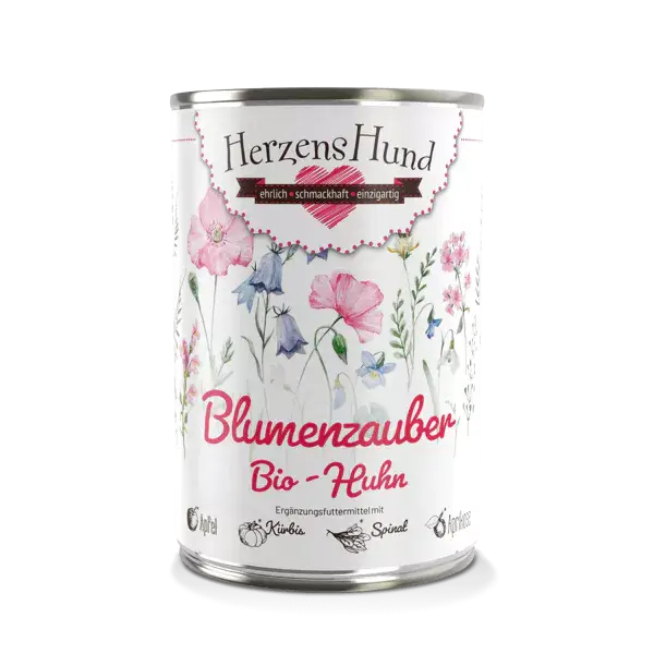 Blumenzauber - Bio-Huhn mit Bio-Apfel 400g