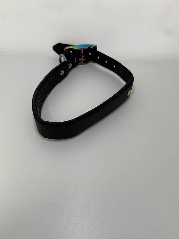 Biothane Halsband mit Schaumstoffunterlegung - Schwarz