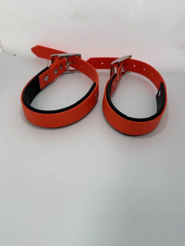Biothane Halsband mit Schaumstoffunterlegung - Neon Orange