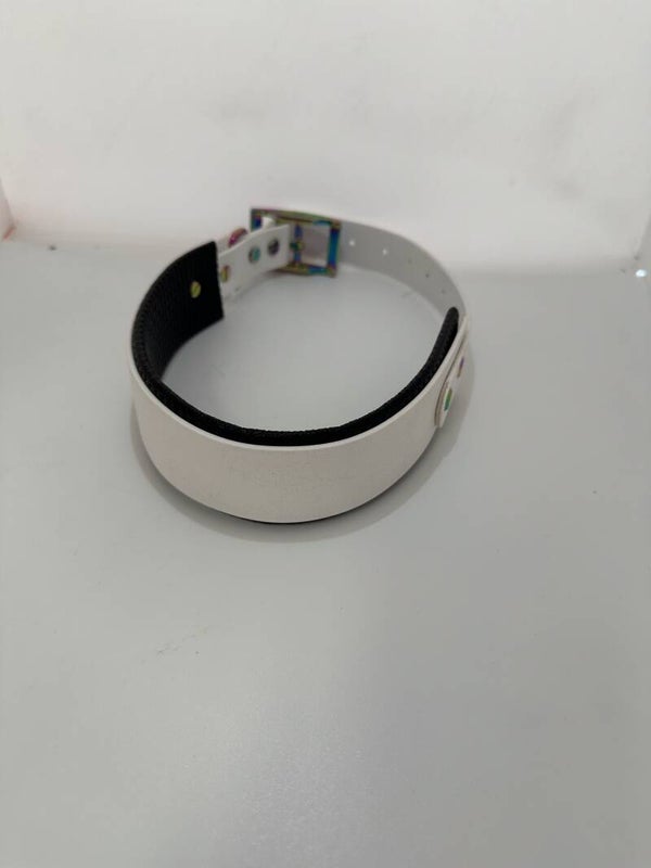 Biothane Halsband mit Schaumstoffunterlegung - Weiß