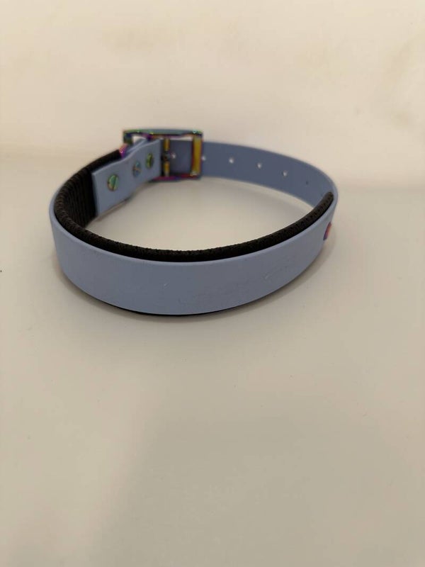 Biothane Halsband mit Schaumstoffunterlegung - Polarblau