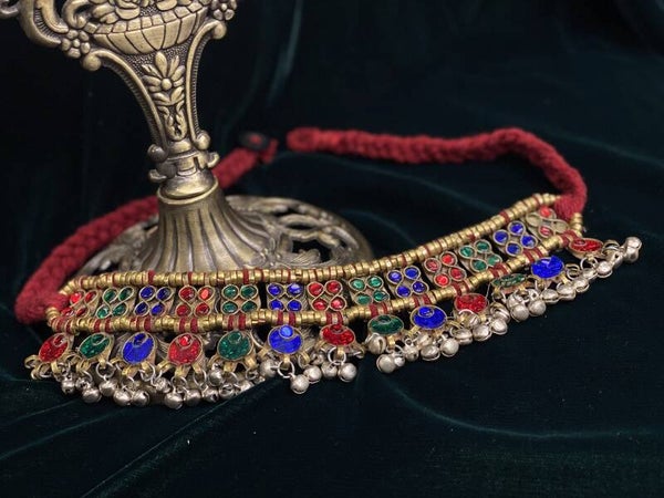Afghan vintage kuchi gold choker