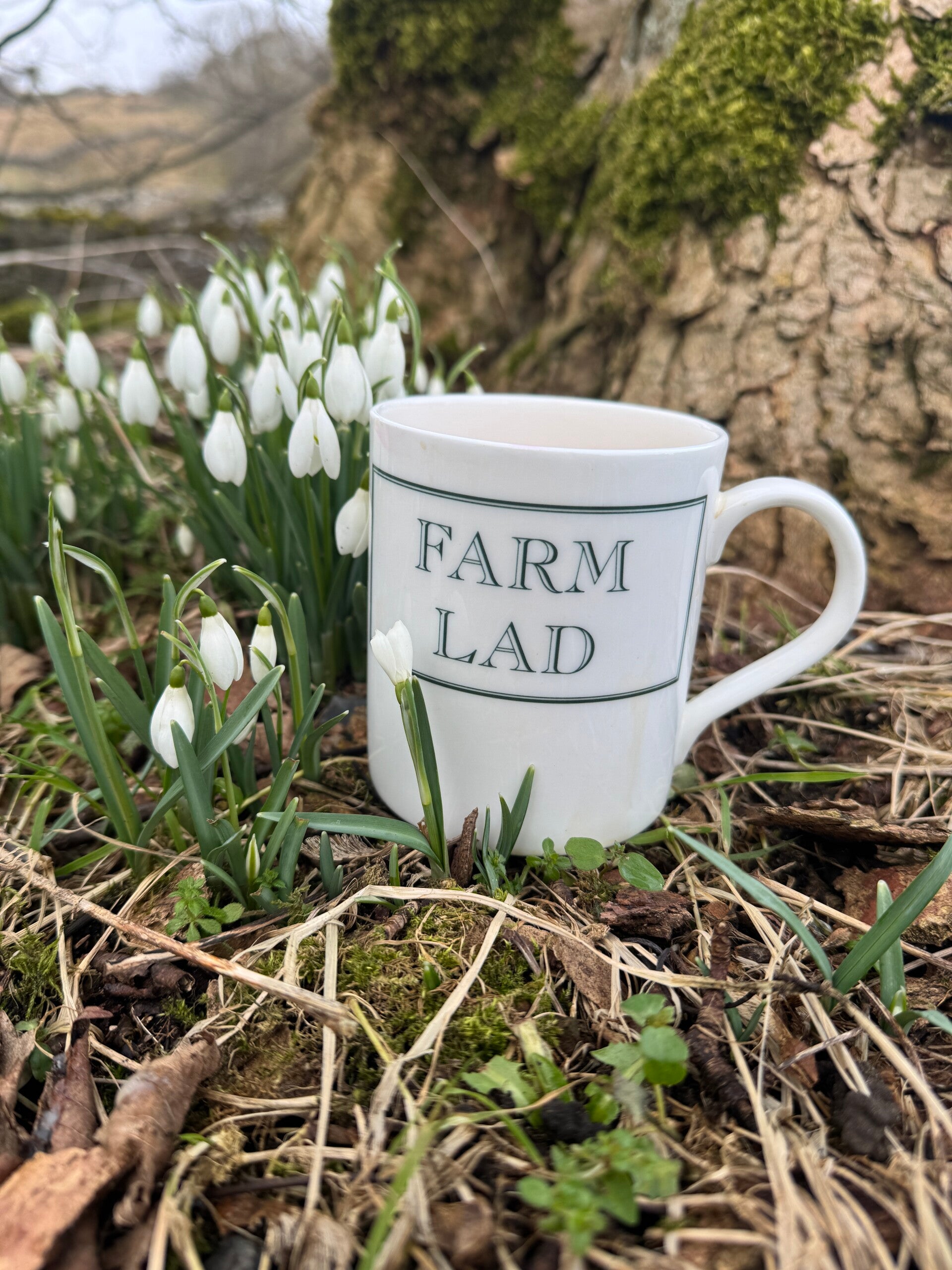 Farm Lad bone china mug