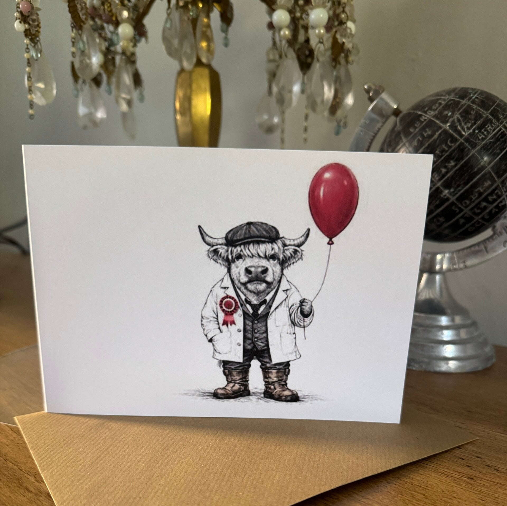 The Farm Lasses farm humour, bull birthday card.