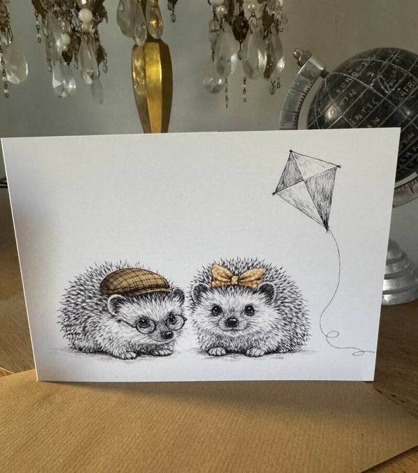 The Farm Lasses farm humour, hedgehog greetings card for all occasions.