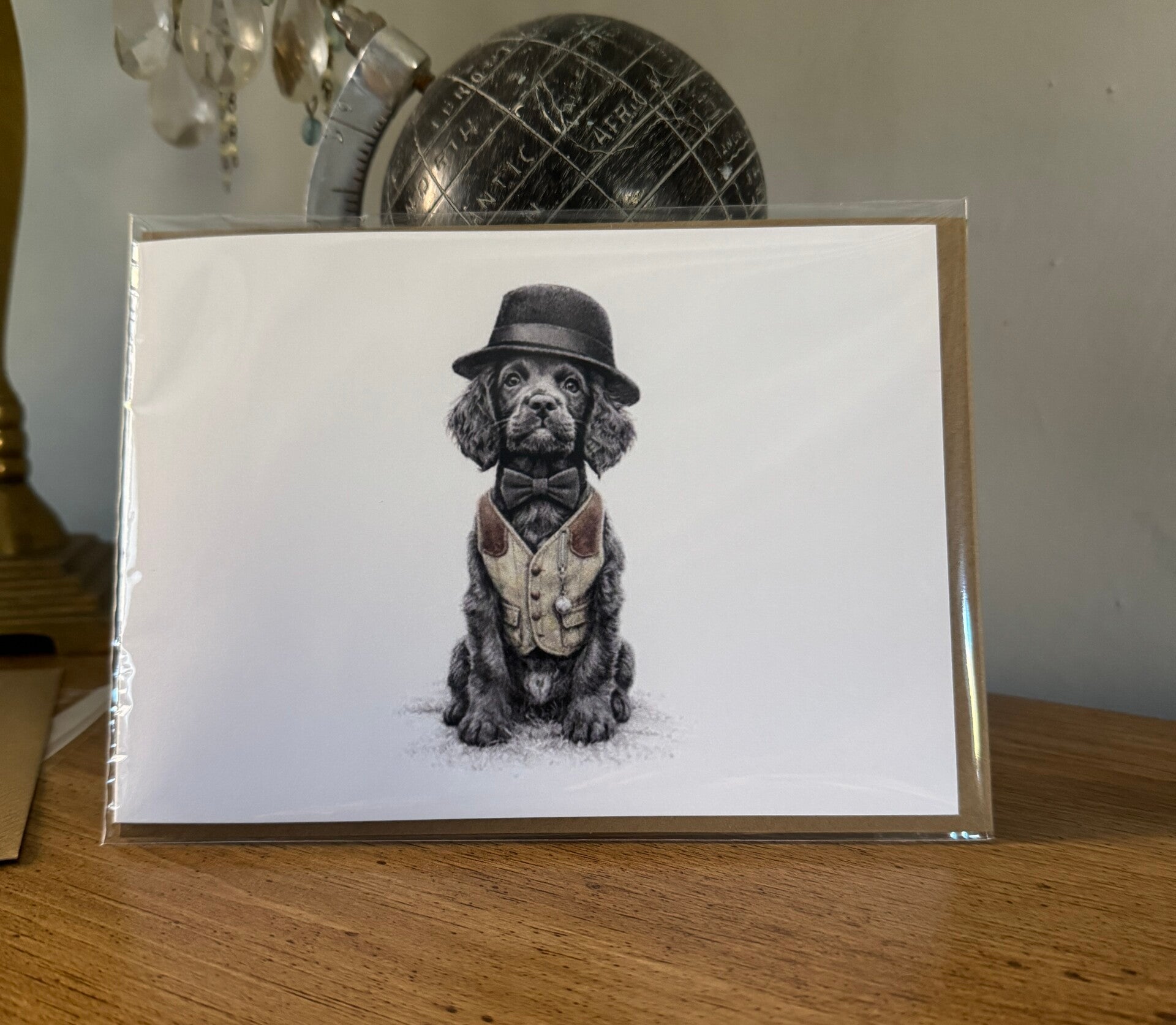 The Farm Lasses farm humour cocker spaniel all occasions card.