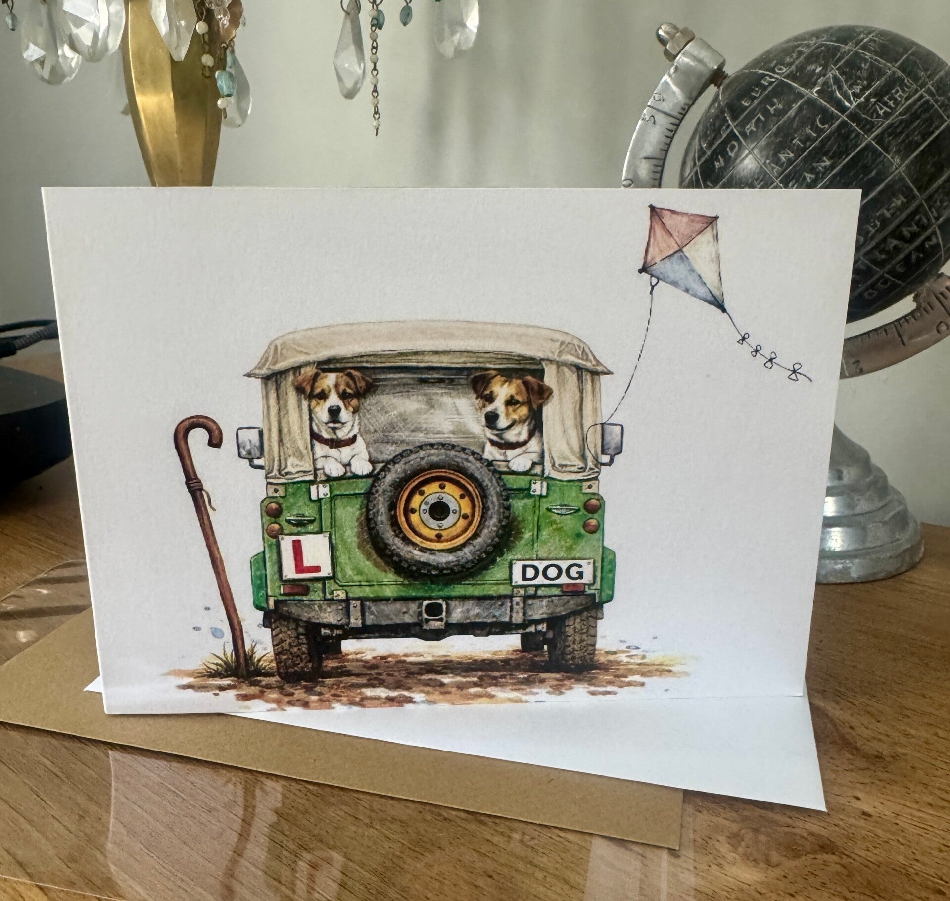 The Farm Lasses - Land Rover with L plates (Learner driver)