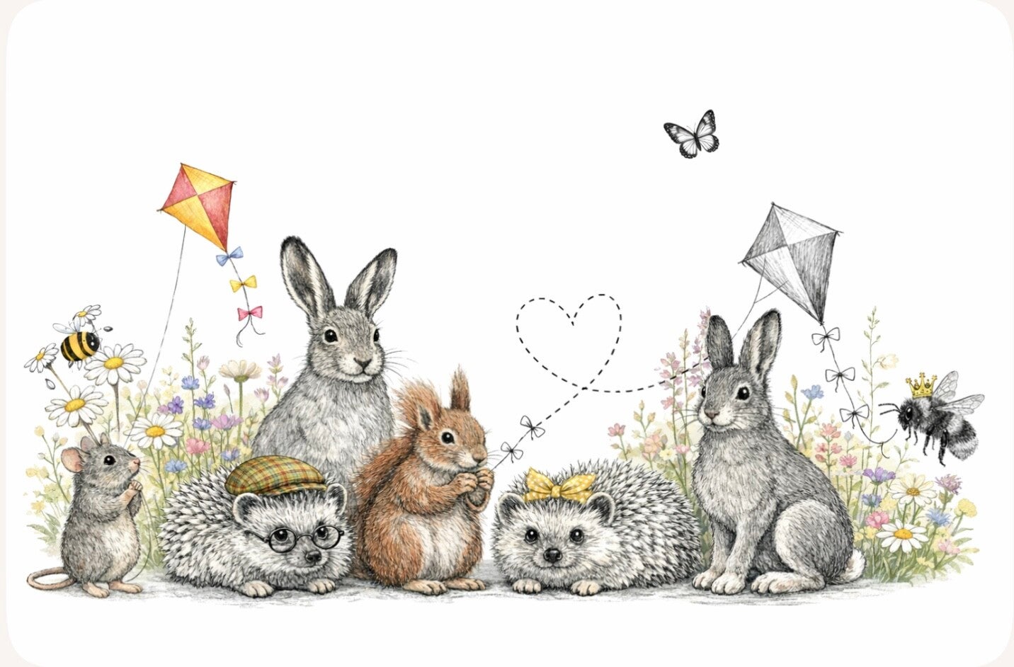 The Farm Lasses - greetings card